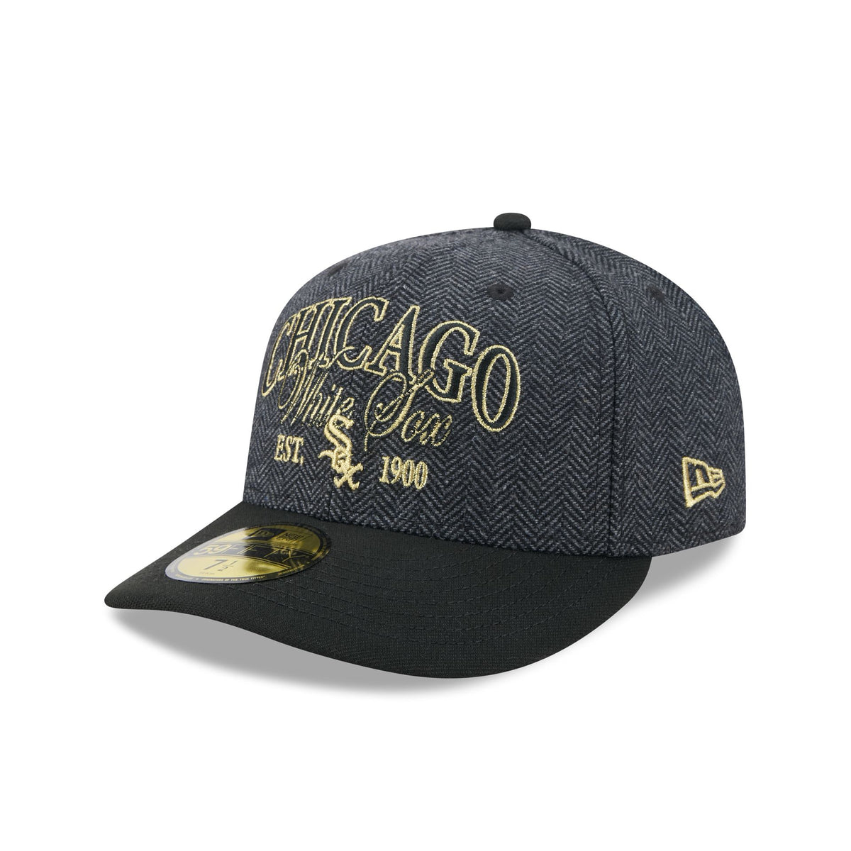 Chicago White Sox Black Faux Wool 59FIFTY Fitted Hat