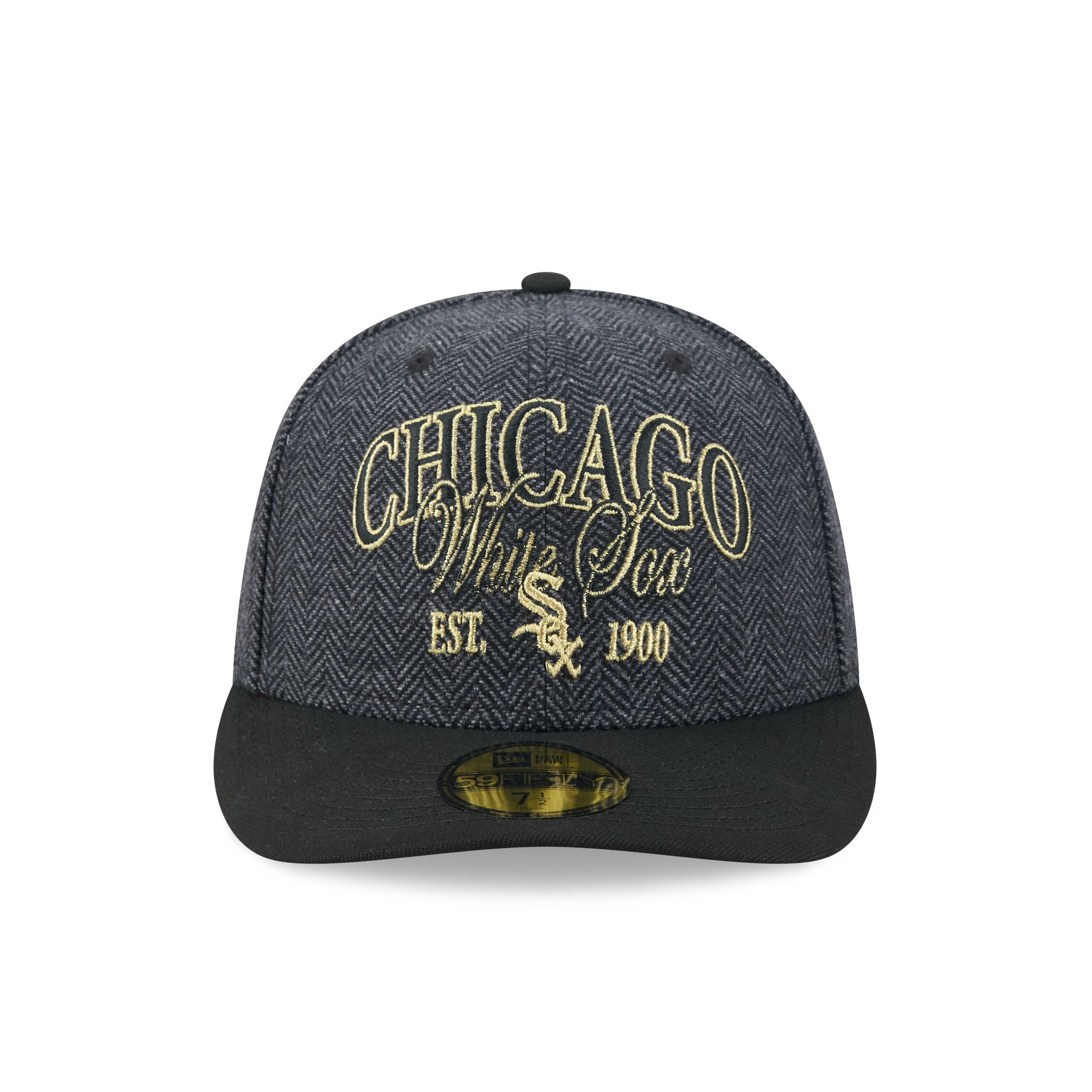 Chicago White Sox Black Faux Wool 59FIFTY Fitted Hat