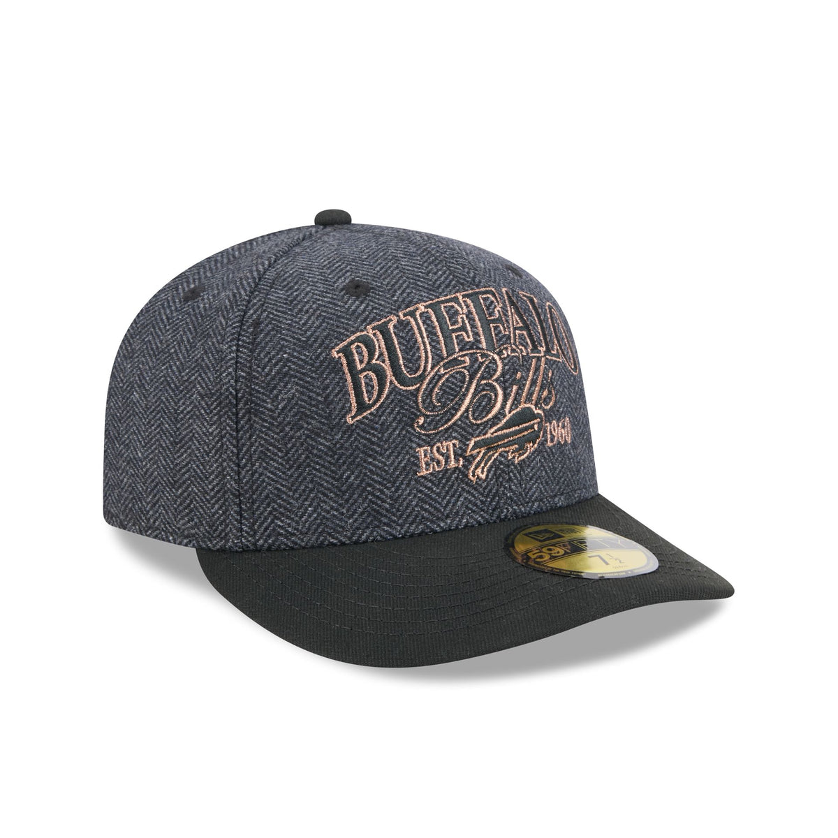 Buffalo Bills Black Faux Wool 59FIFTY Fitted Hat