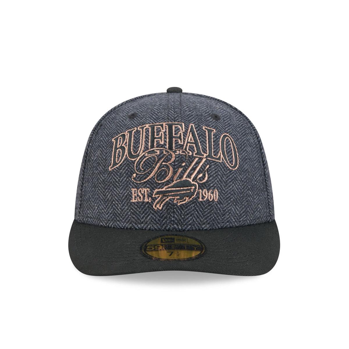 Buffalo Bills Black Faux Wool 59FIFTY Fitted Hat