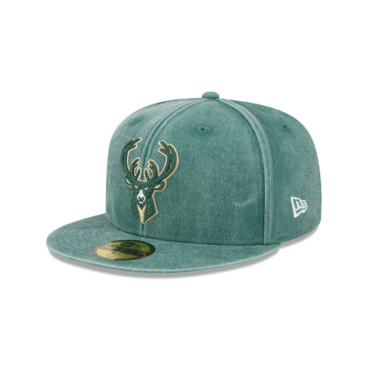 Milwaukee Bucks Washed 59FIFTY Fitted Hat