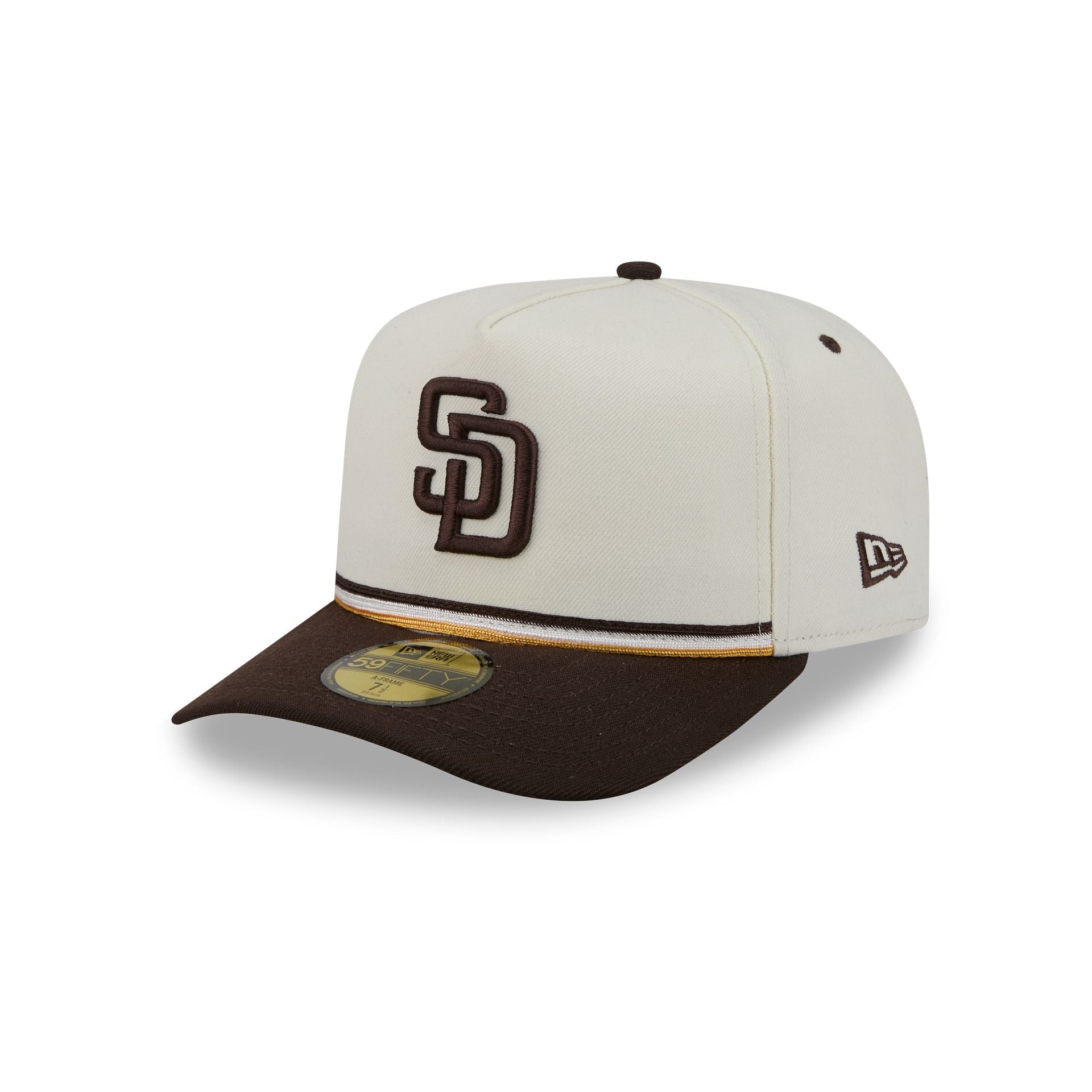 San Diego Padres Vintage Stripe 59FIFTY A-Frame Fitted Hat