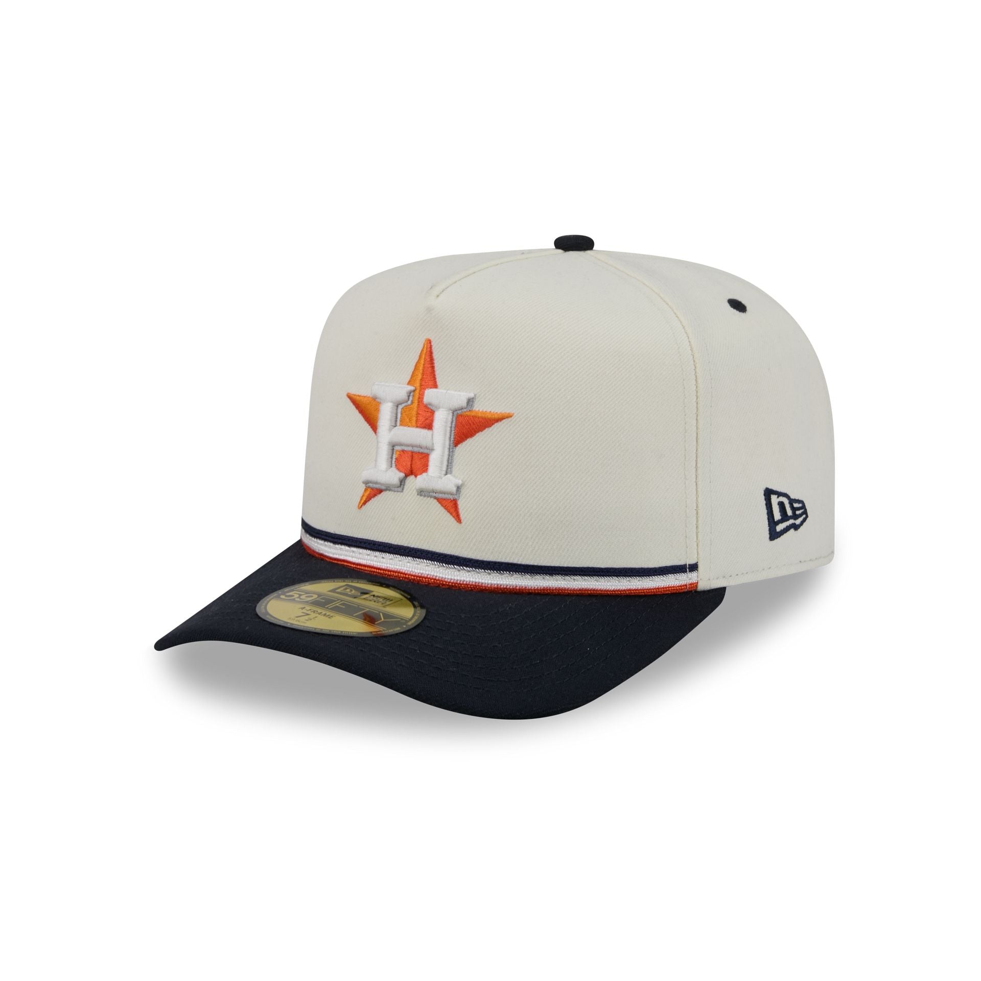 Houston Astros Vintage Stripe 59FIFTY A-Frame Fitted Hat