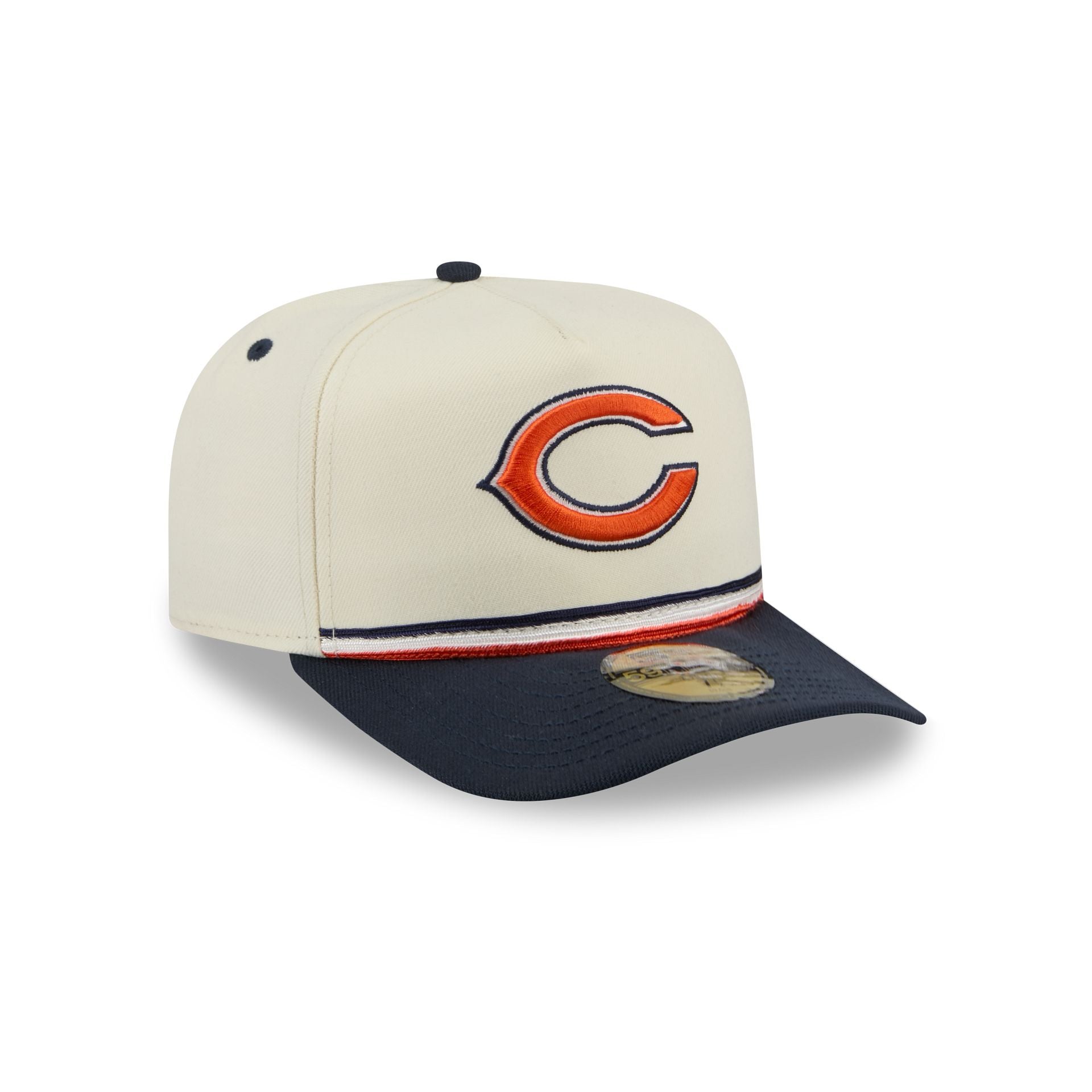 Chicago Bears Vintage Stripe 59FIFTY A-Frame Fitted Hat