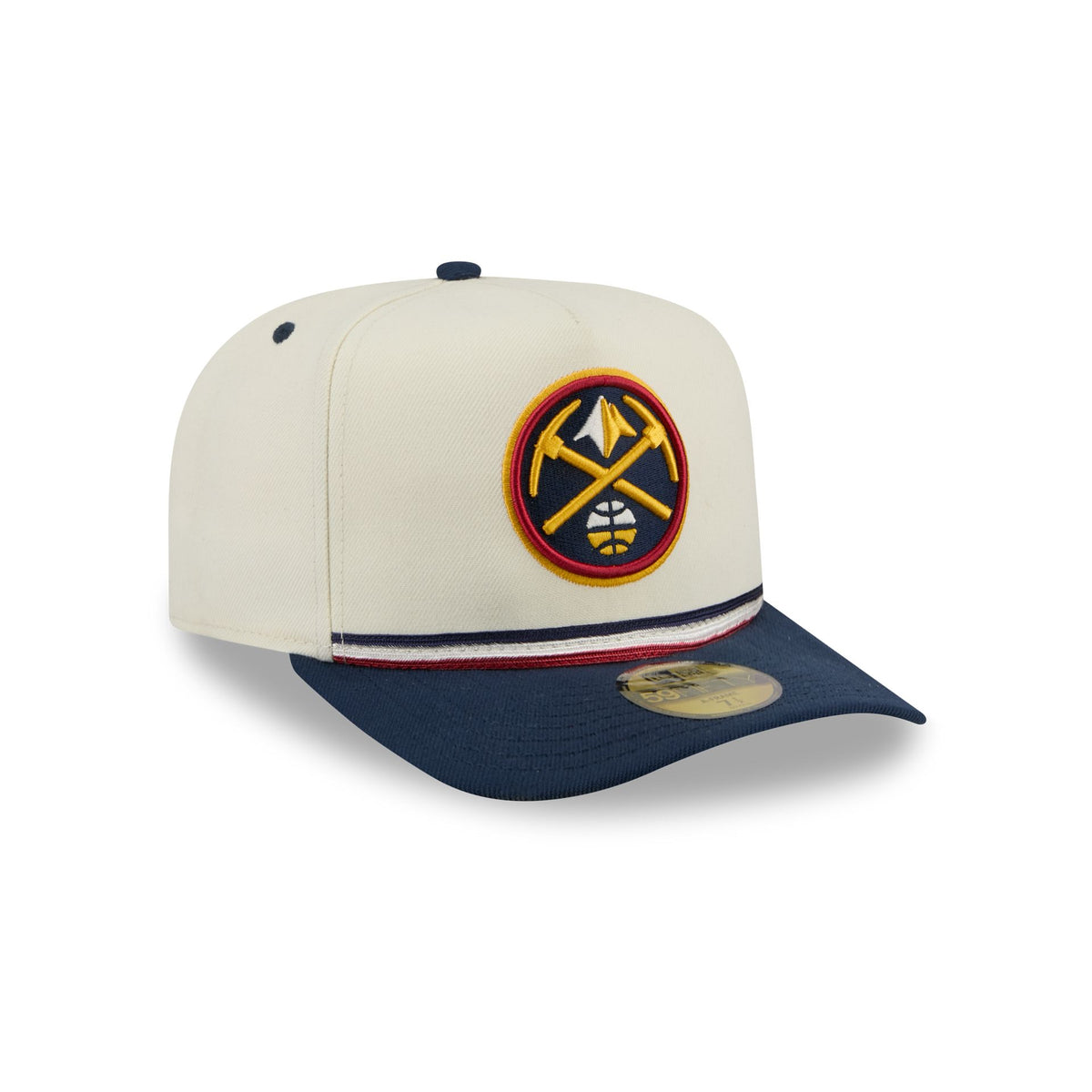 Denver Nuggets Vintage Stripe 59FIFTY A-Frame Fitted Hat