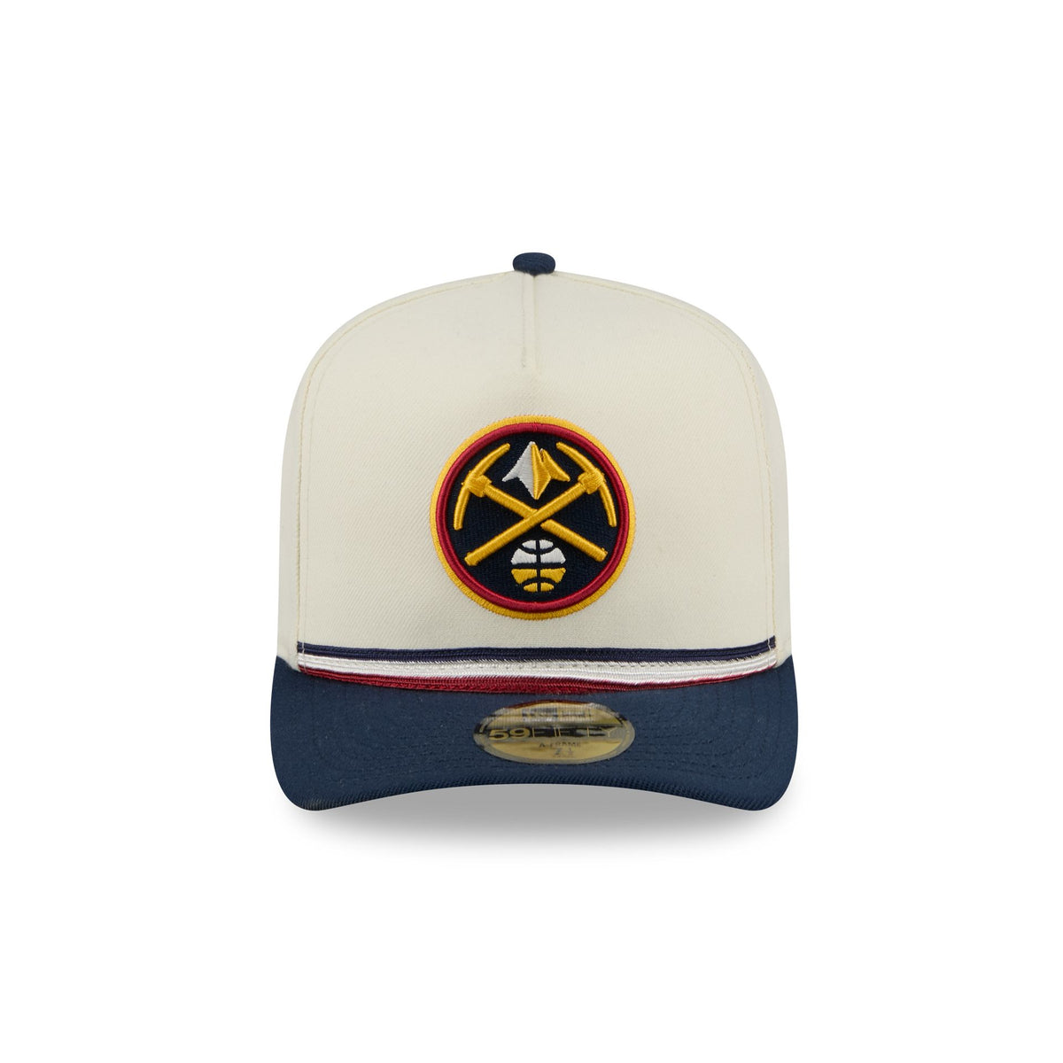 Denver Nuggets Vintage Stripe 59FIFTY A-Frame Fitted Hat