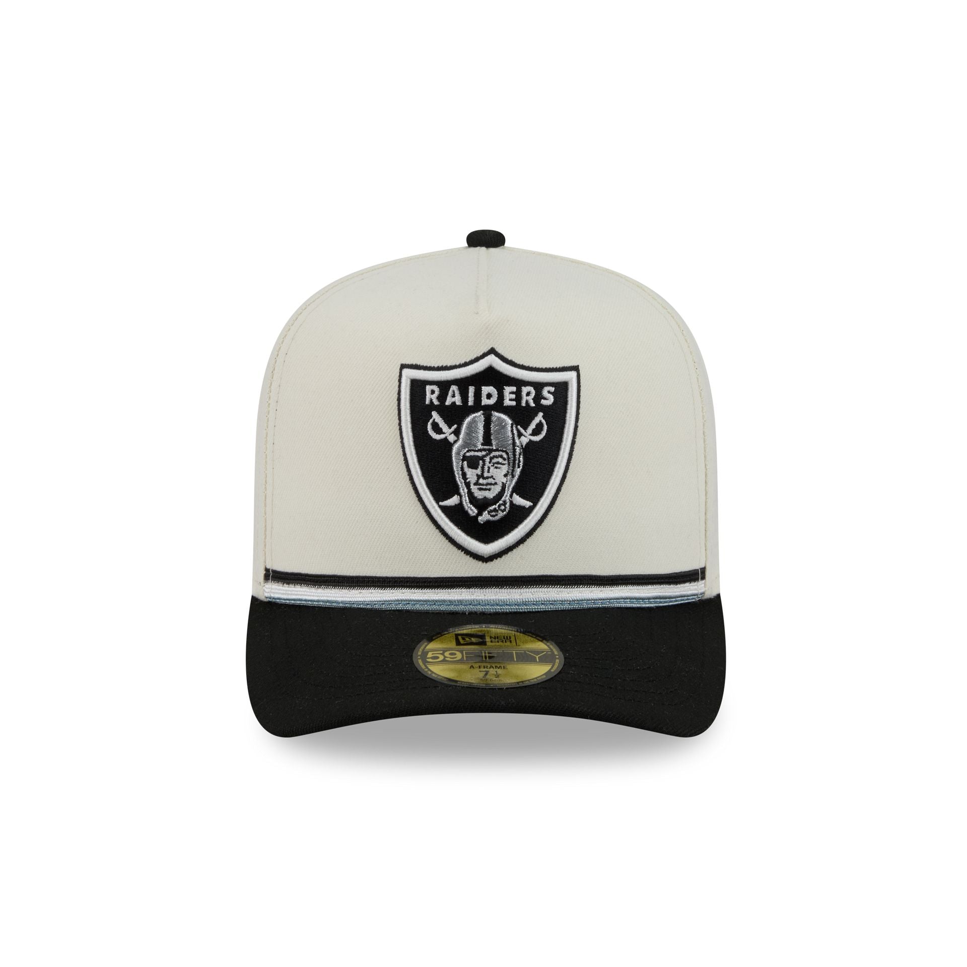 Las Vegas Raiders Vintage Stripe 59FIFTY A-Frame Fitted Hat