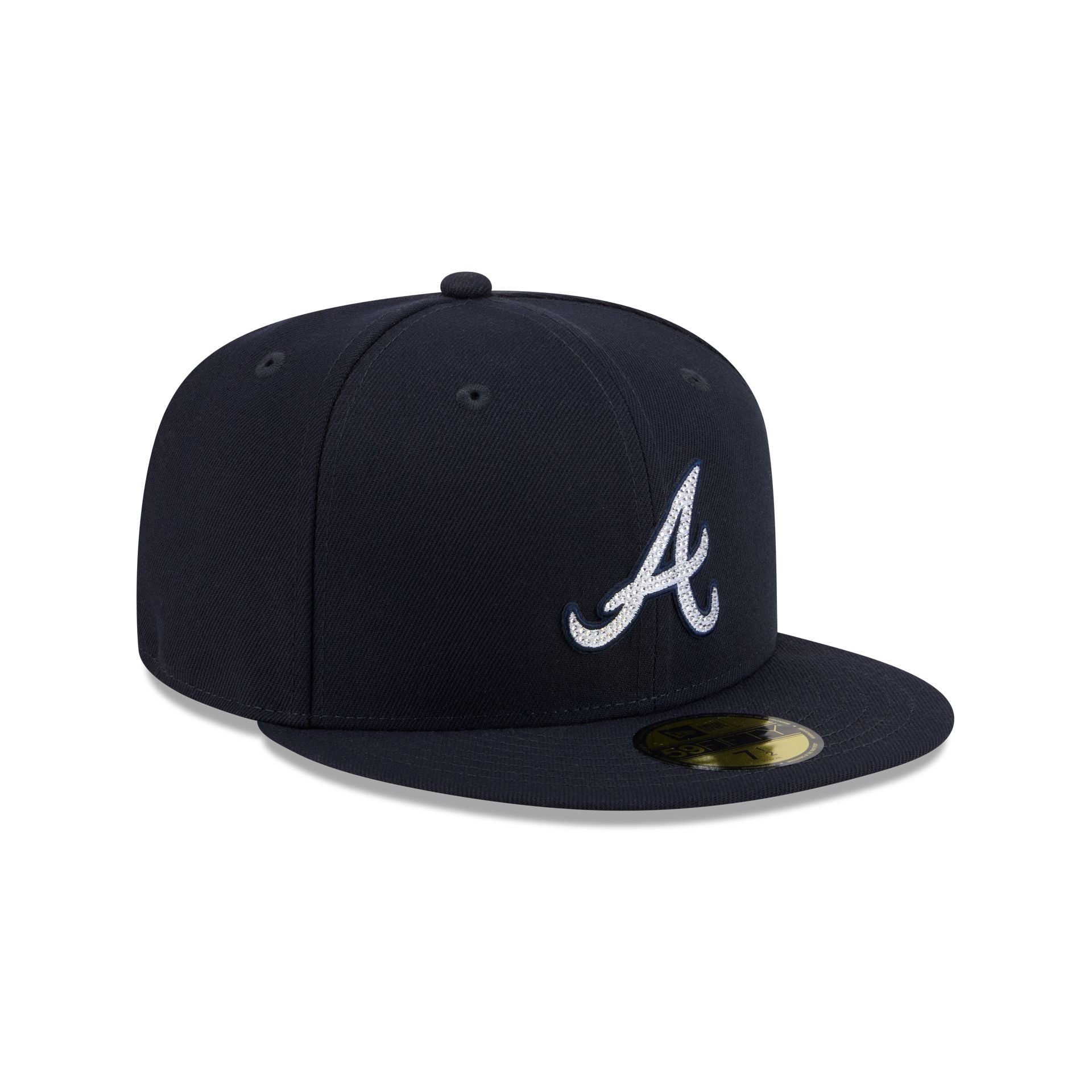 Atlanta Braves Rhinestone Badge 59FIFTY Fitted Hat