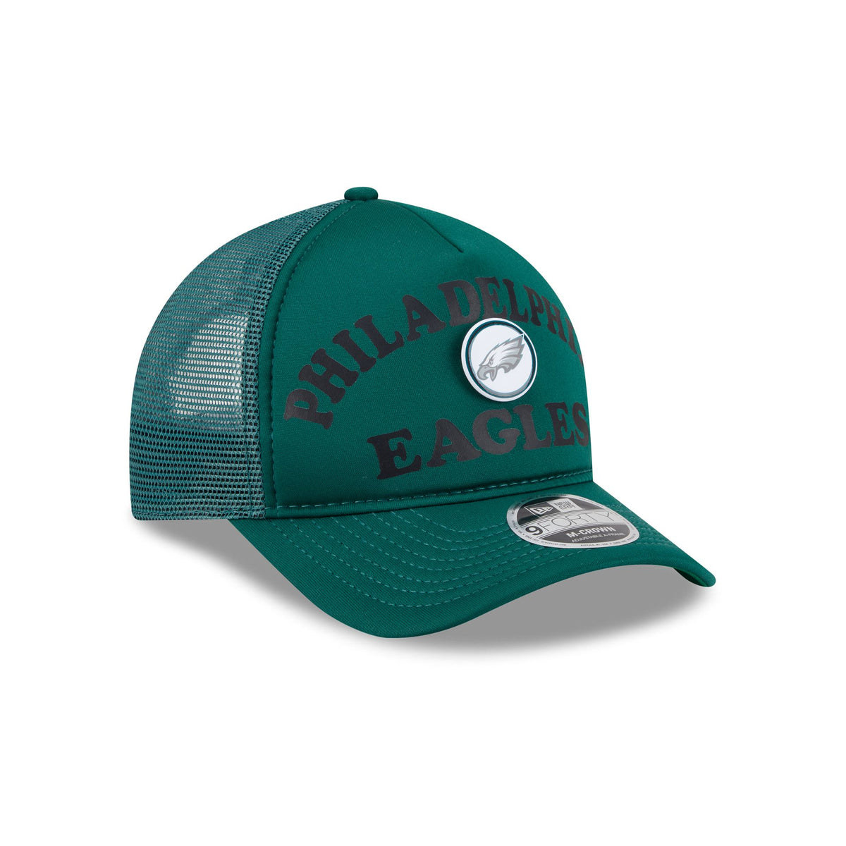 Philadelphia Eagles Button 9FORTY M-Crown A-Frame Trucker Hat