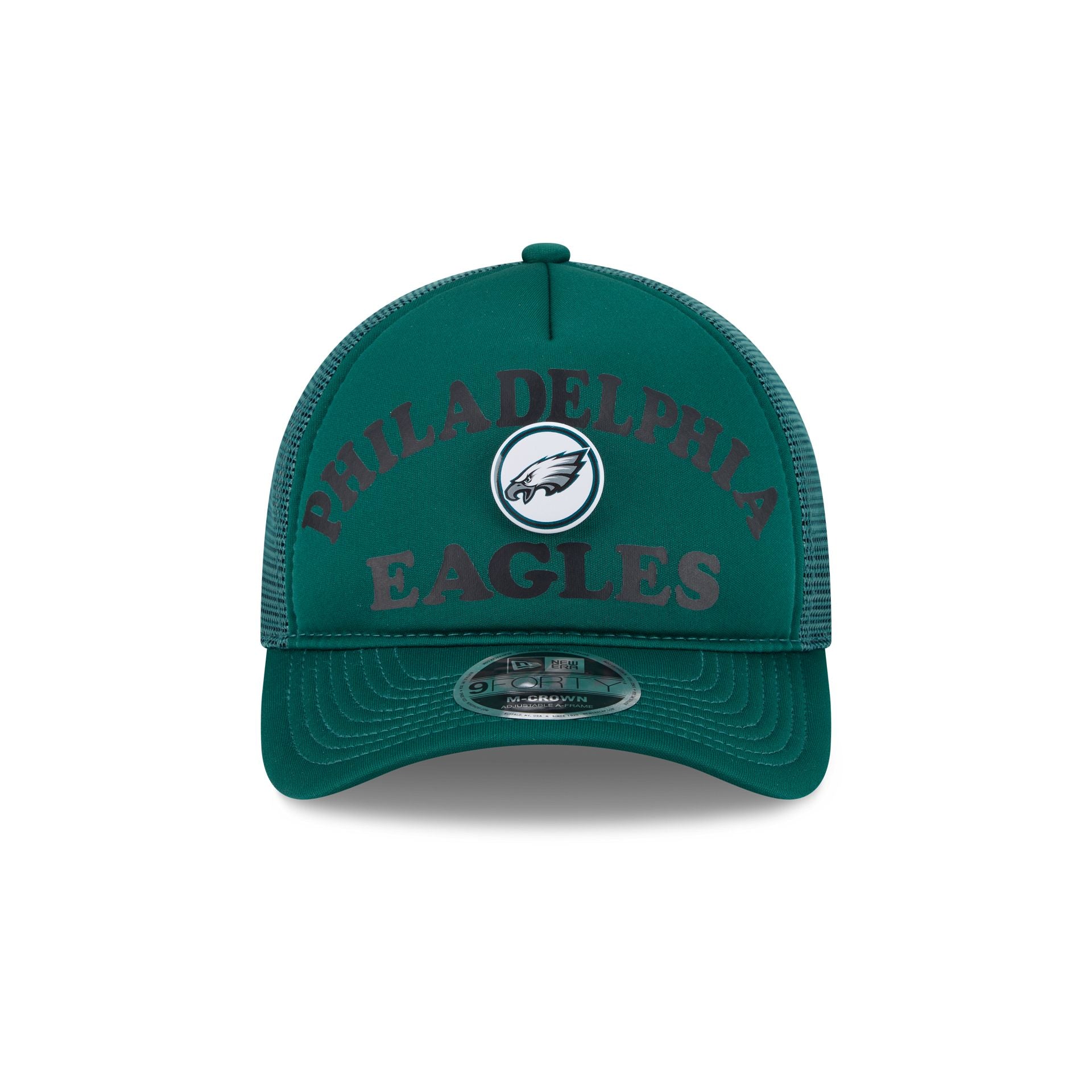 Philadelphia Eagles Button 9FORTY M-Crown A-Frame Trucker Hat
