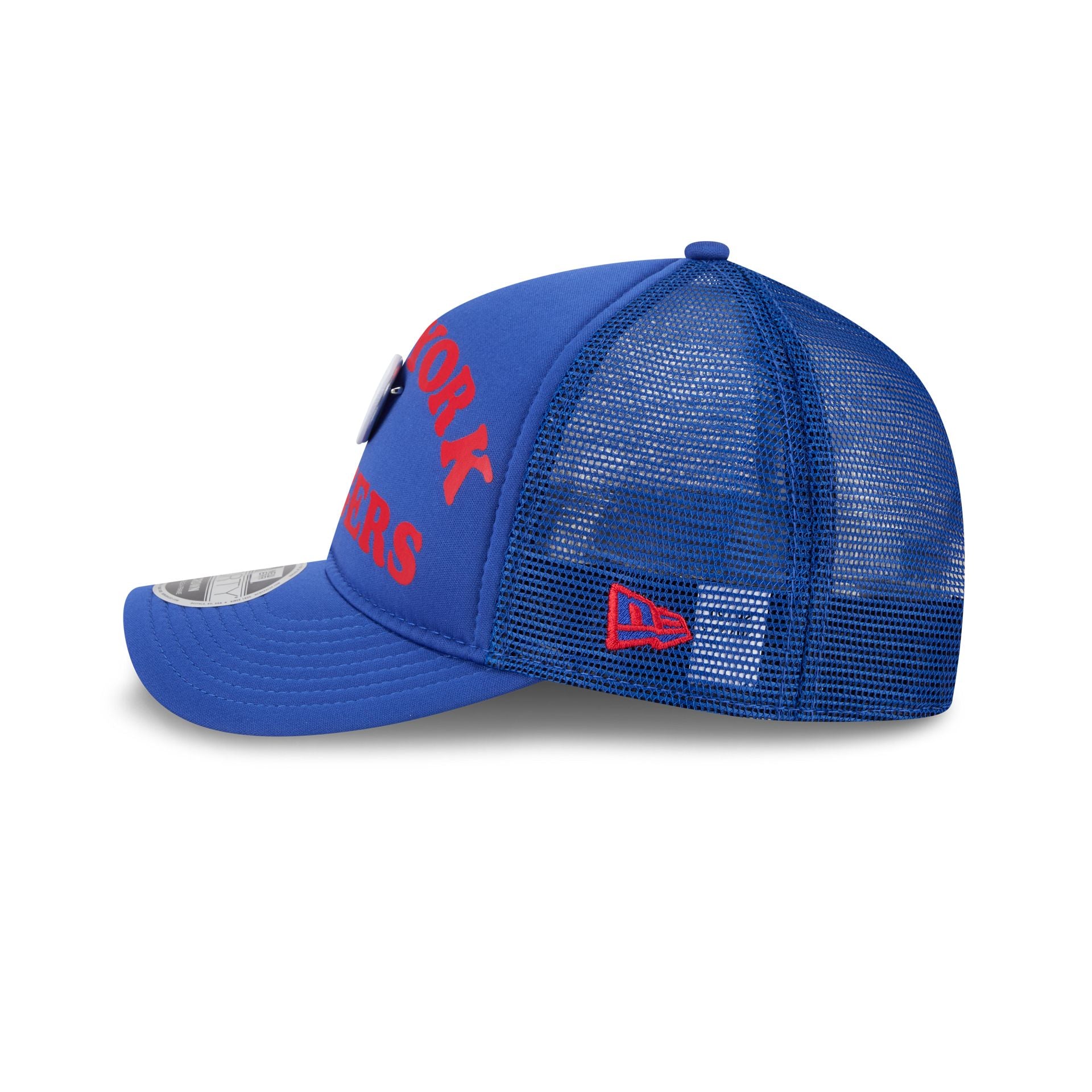 New York Rangers Button 9FORTY M-Crown A-Frame Trucker Hat