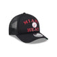 Miami Heat Button 9FORTY M-Crown A-Frame Trucker Hat