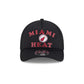 Miami Heat Button 9FORTY M-Crown A-Frame Trucker Hat