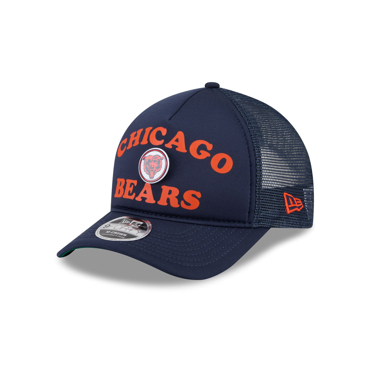 Chicago Bears Button 9FORTY M-Crown A-Frame Trucker Hat