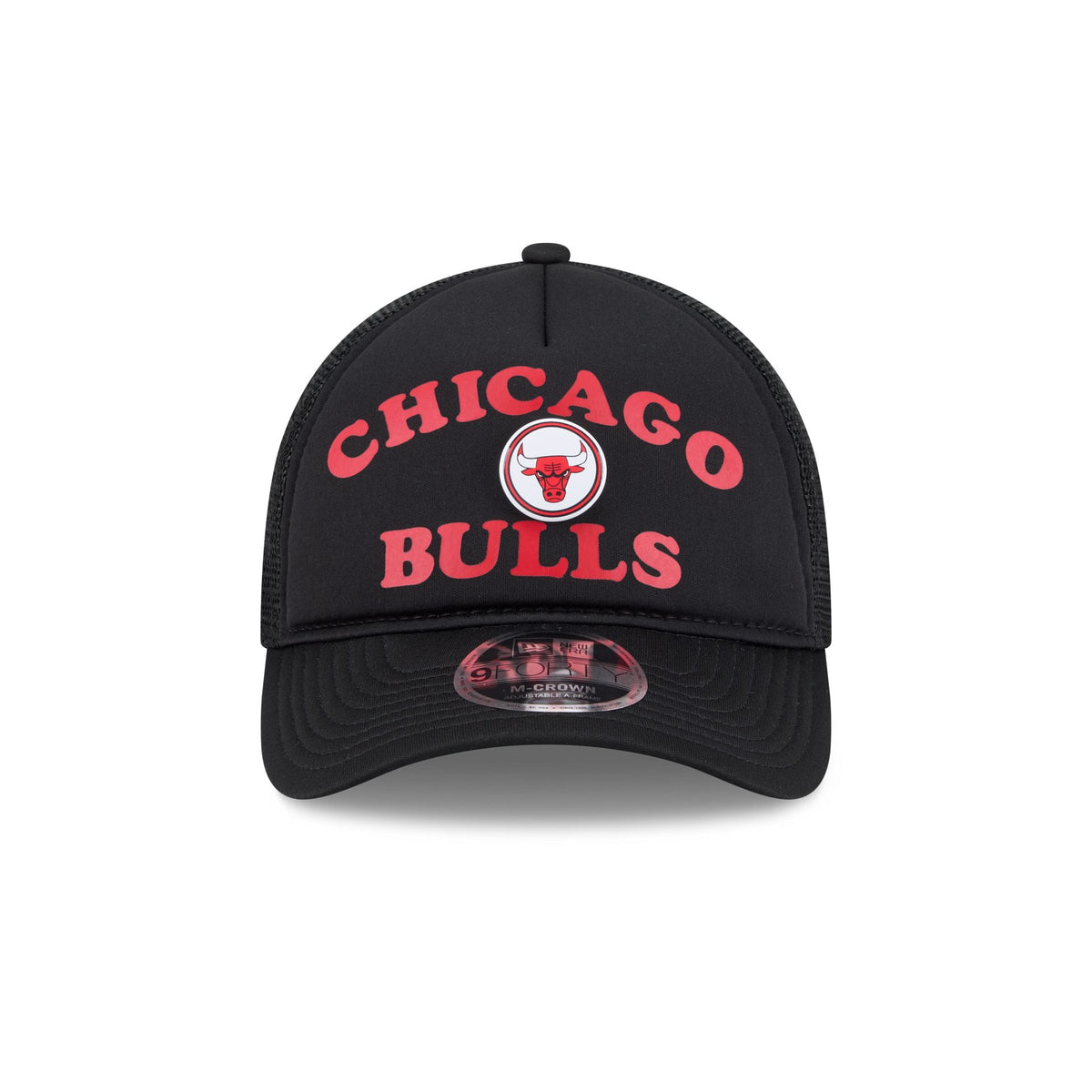 Chicago Bulls Button 9FORTY M-Crown A-Frame Trucker Hat