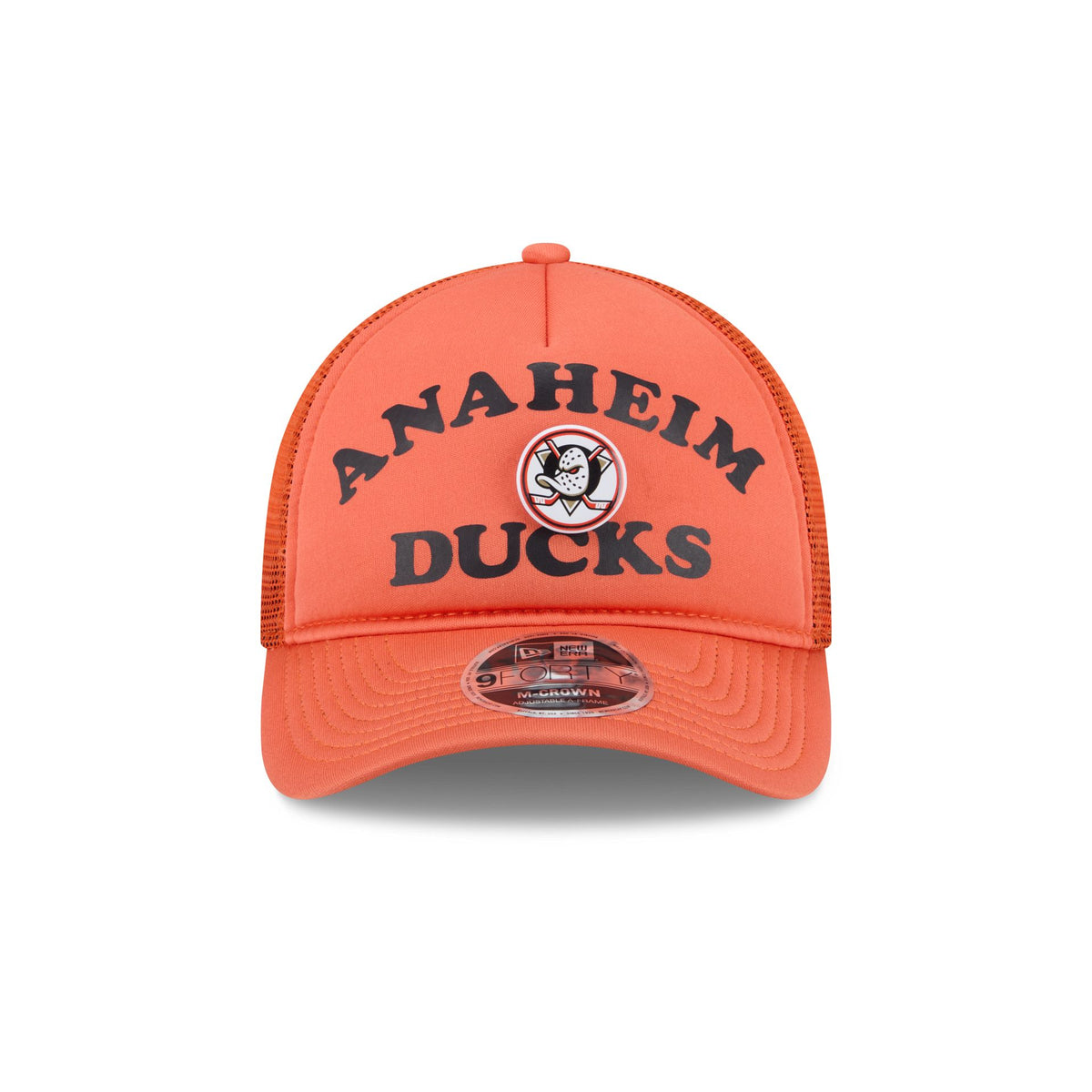 Anaheim Ducks Button 9FORTY M-Crown A-Frame Trucker Hat