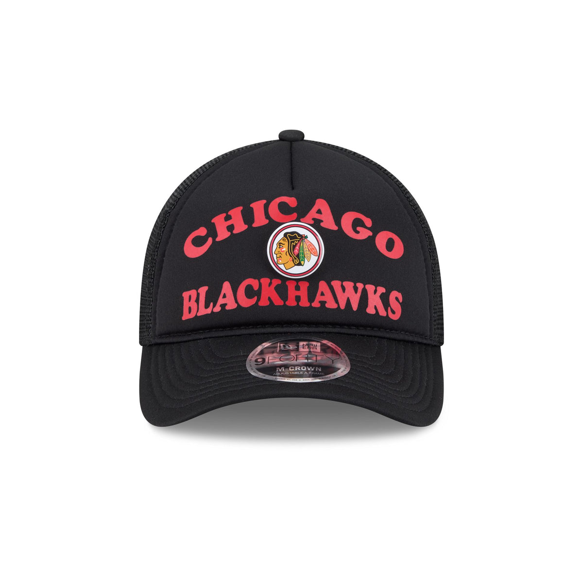 Chicago Blackhawks Button 9FORTY M-Crown A-Frame Trucker Hat
