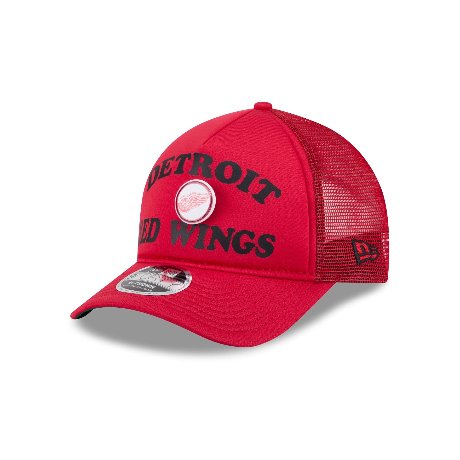 Detroit Red Wings Button 9FORTY M-Crown A-Frame Trucker Hat