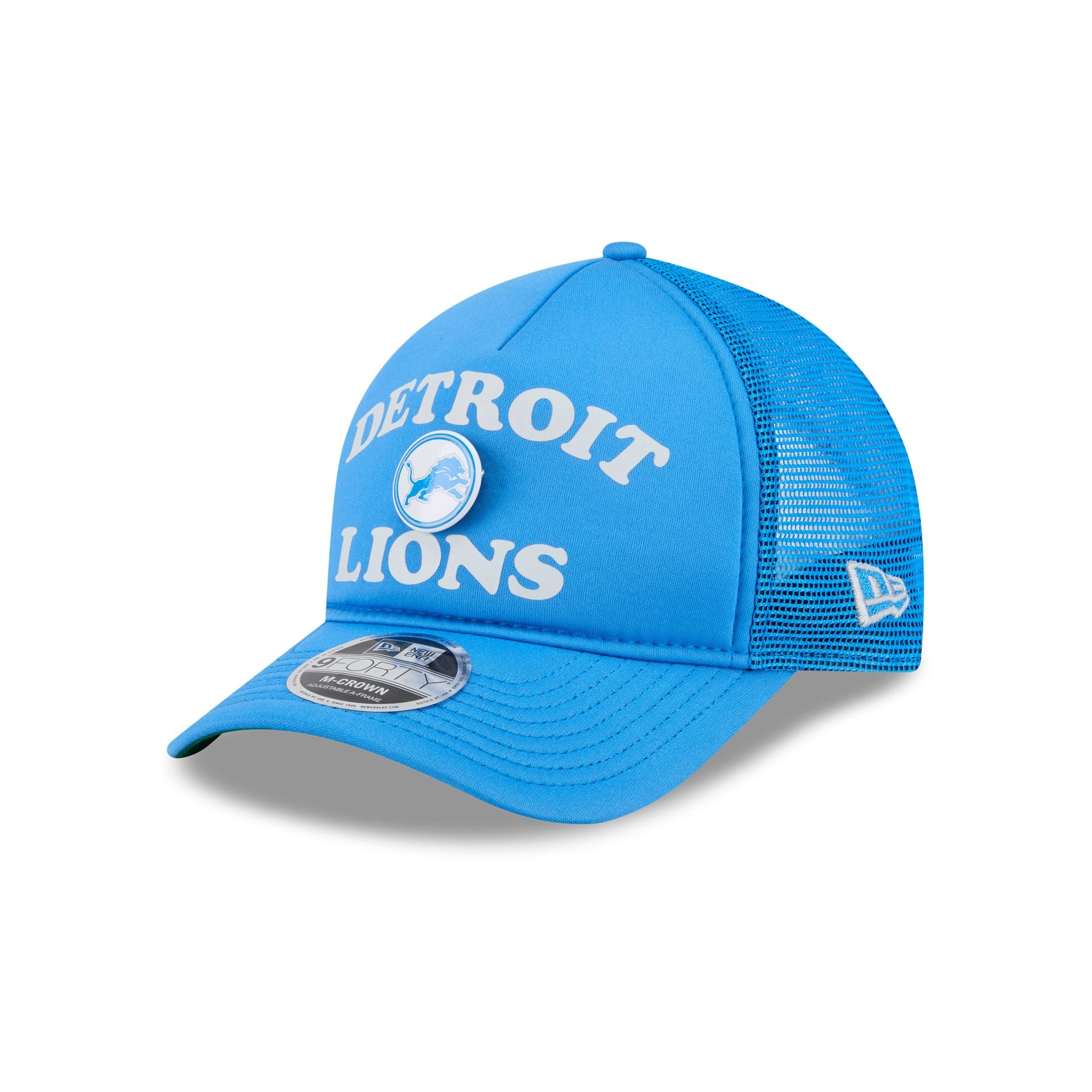 Detroit Lions Button 9FORTY M-Crown A-Frame Trucker Hat