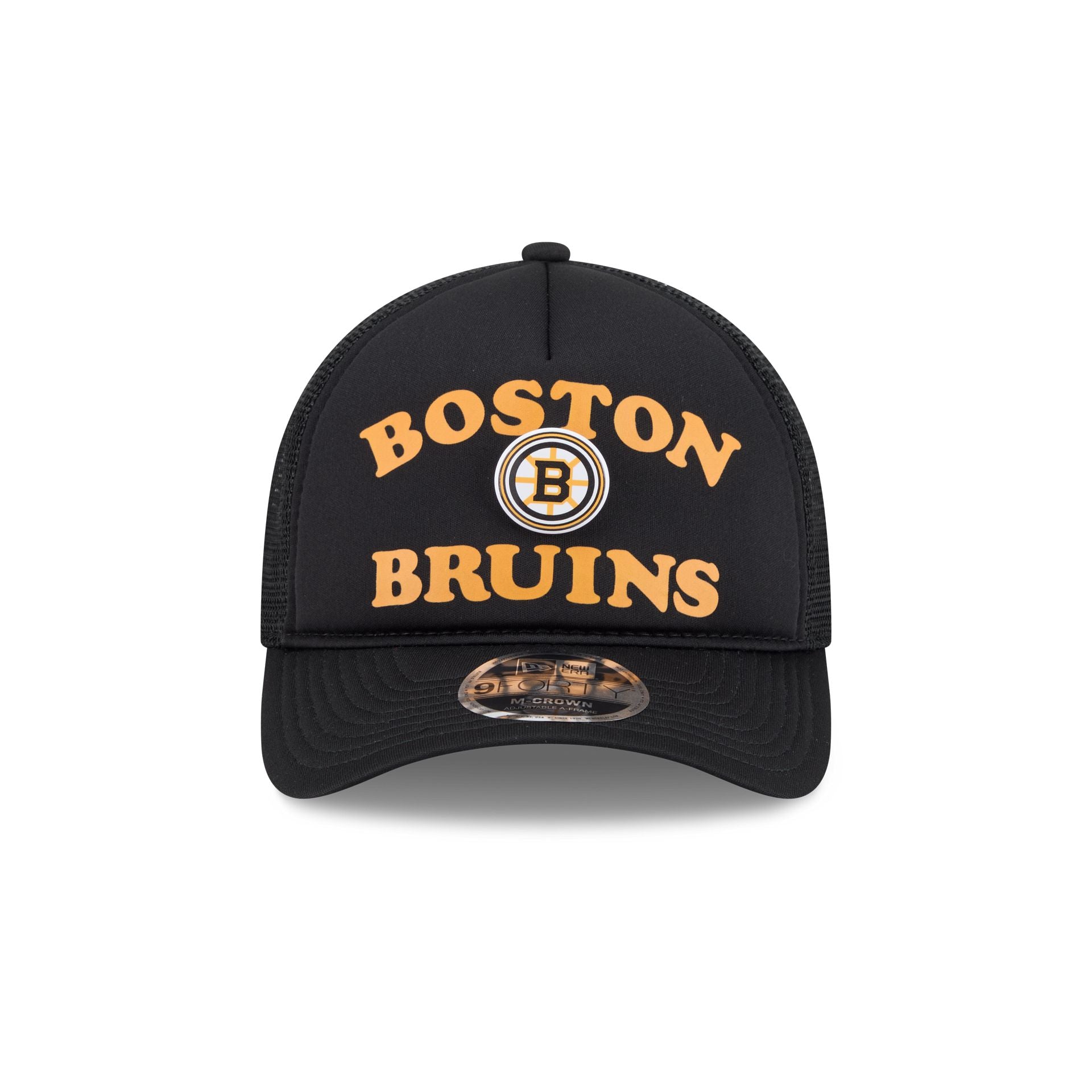 Boston Bruins Button 9FORTY M-Crown A-Frame Trucker Hat