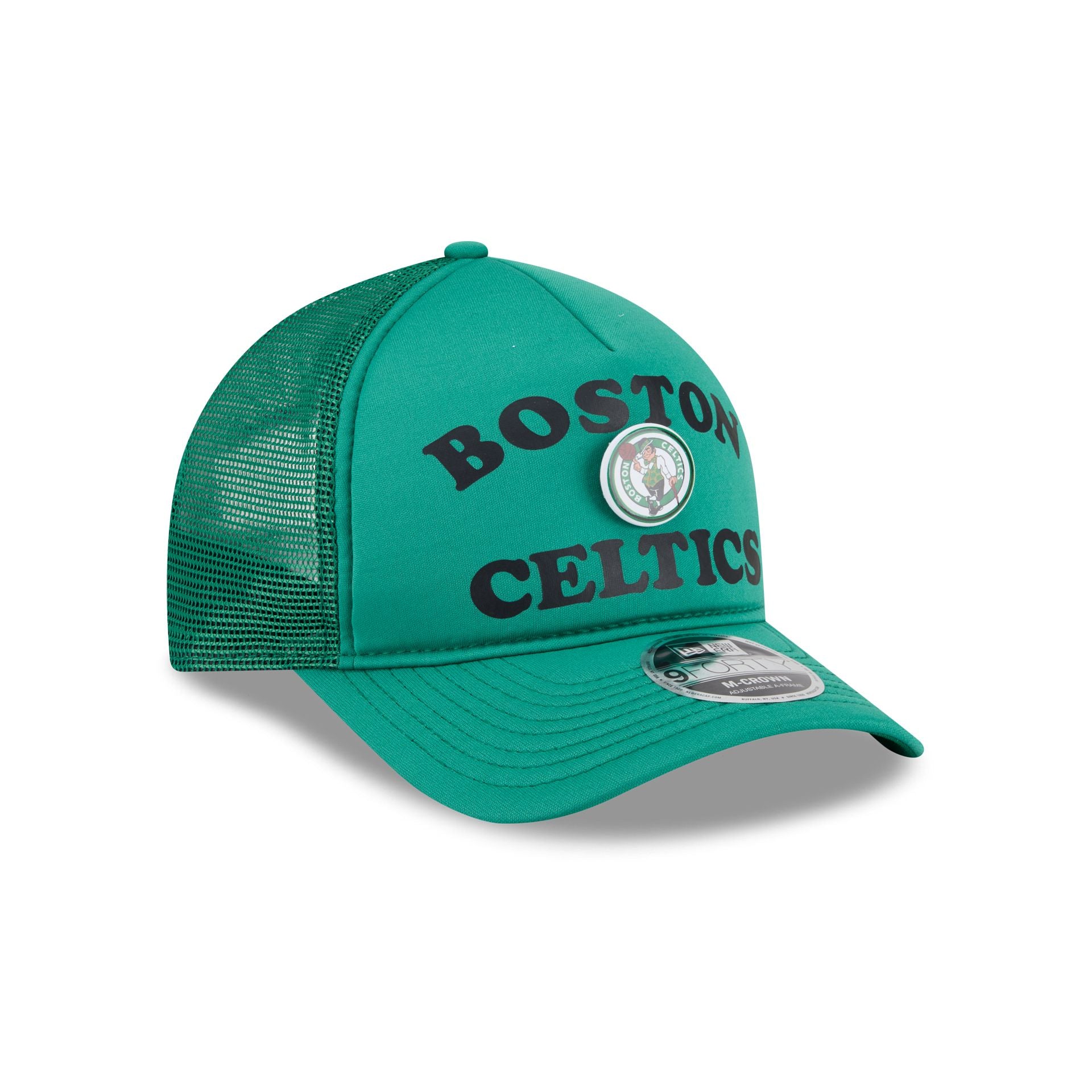 Boston Celtics Button 9FORTY M-Crown A-Frame Trucker Hat