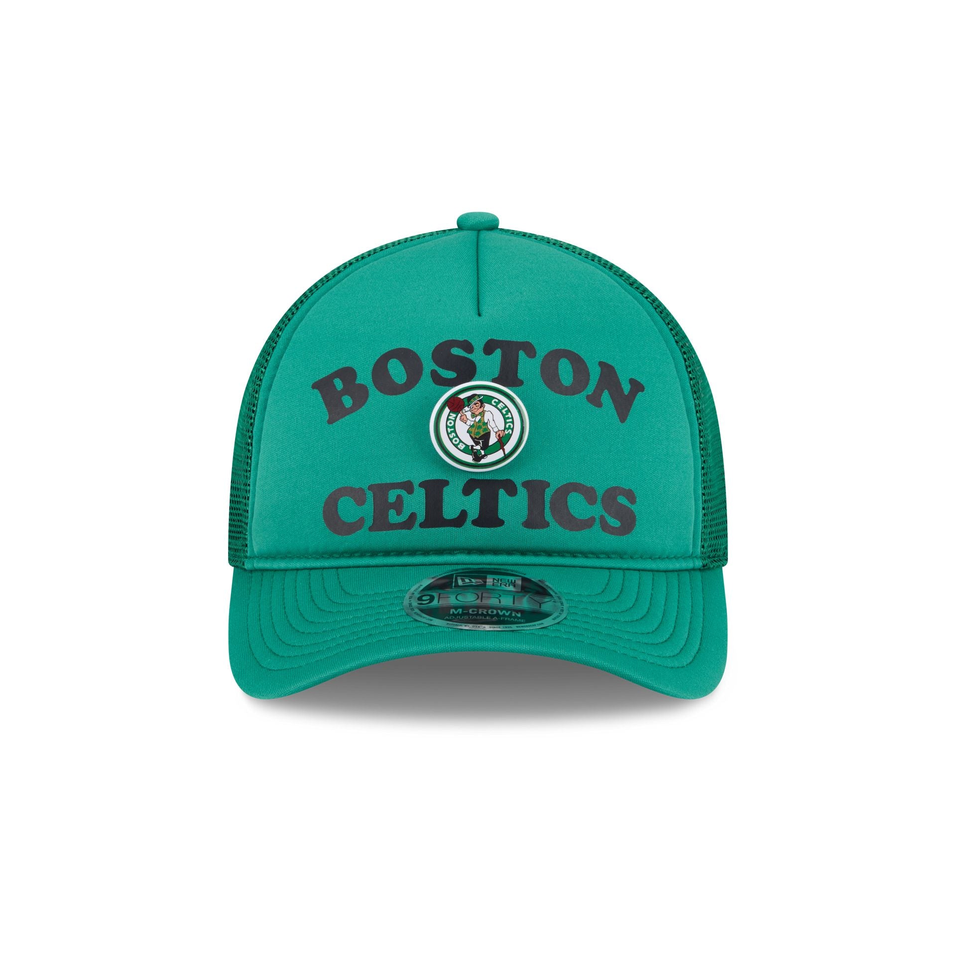 Boston Celtics Button 9FORTY M-Crown A-Frame Trucker Hat