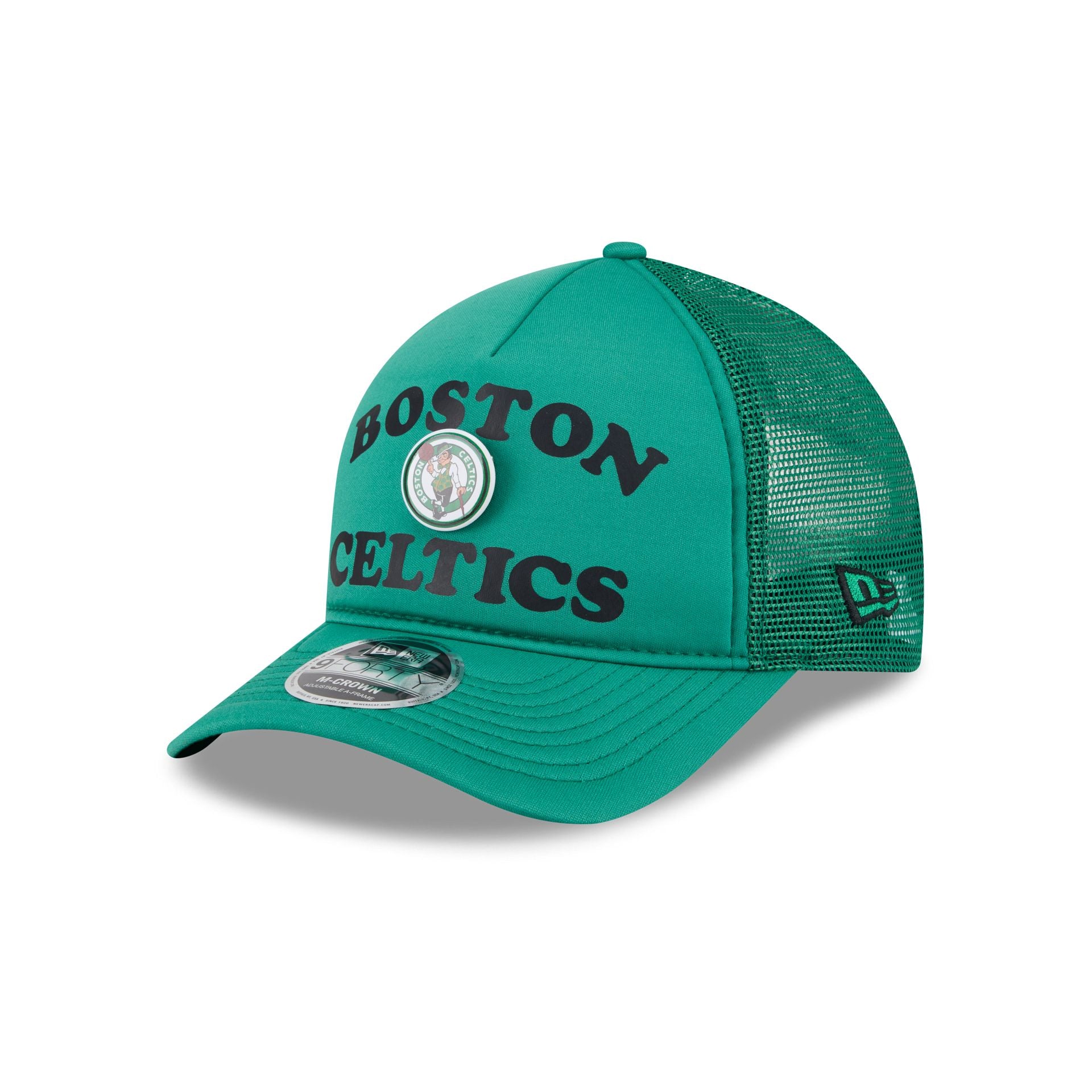 Boston Celtics Button 9FORTY M-Crown A-Frame Trucker Hat