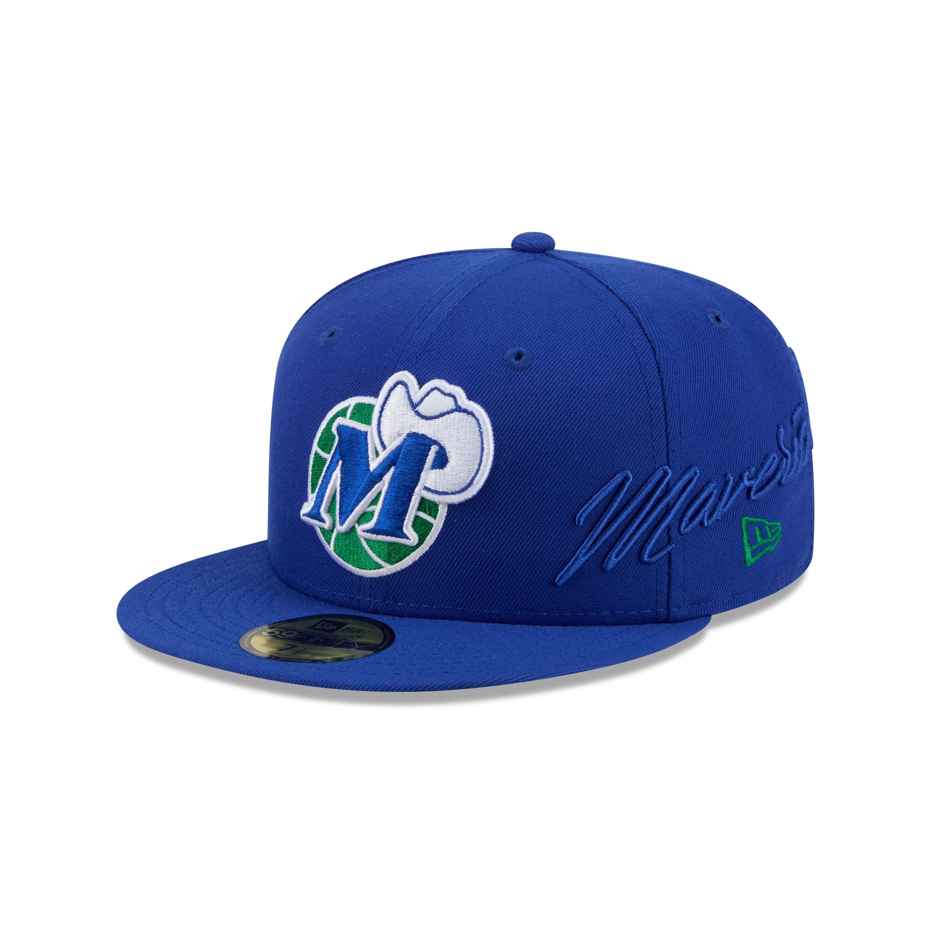 Dallas Mavericks Side Script 59FIFTY Fitted Hat