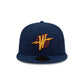 Golden State Warriors Side Script 59FIFTY Fitted Hat