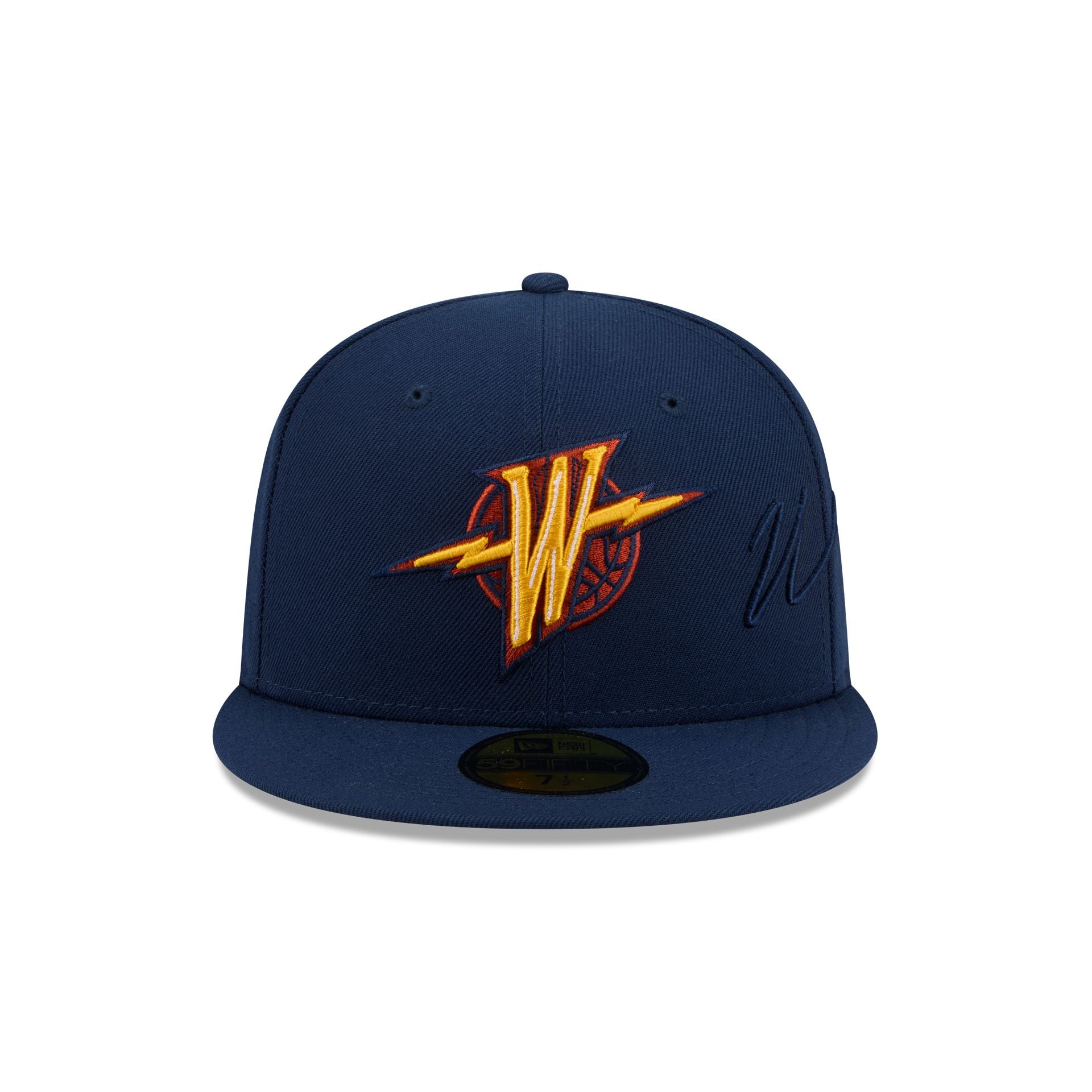 Golden State Warriors Side Script 59FIFTY Fitted Hat