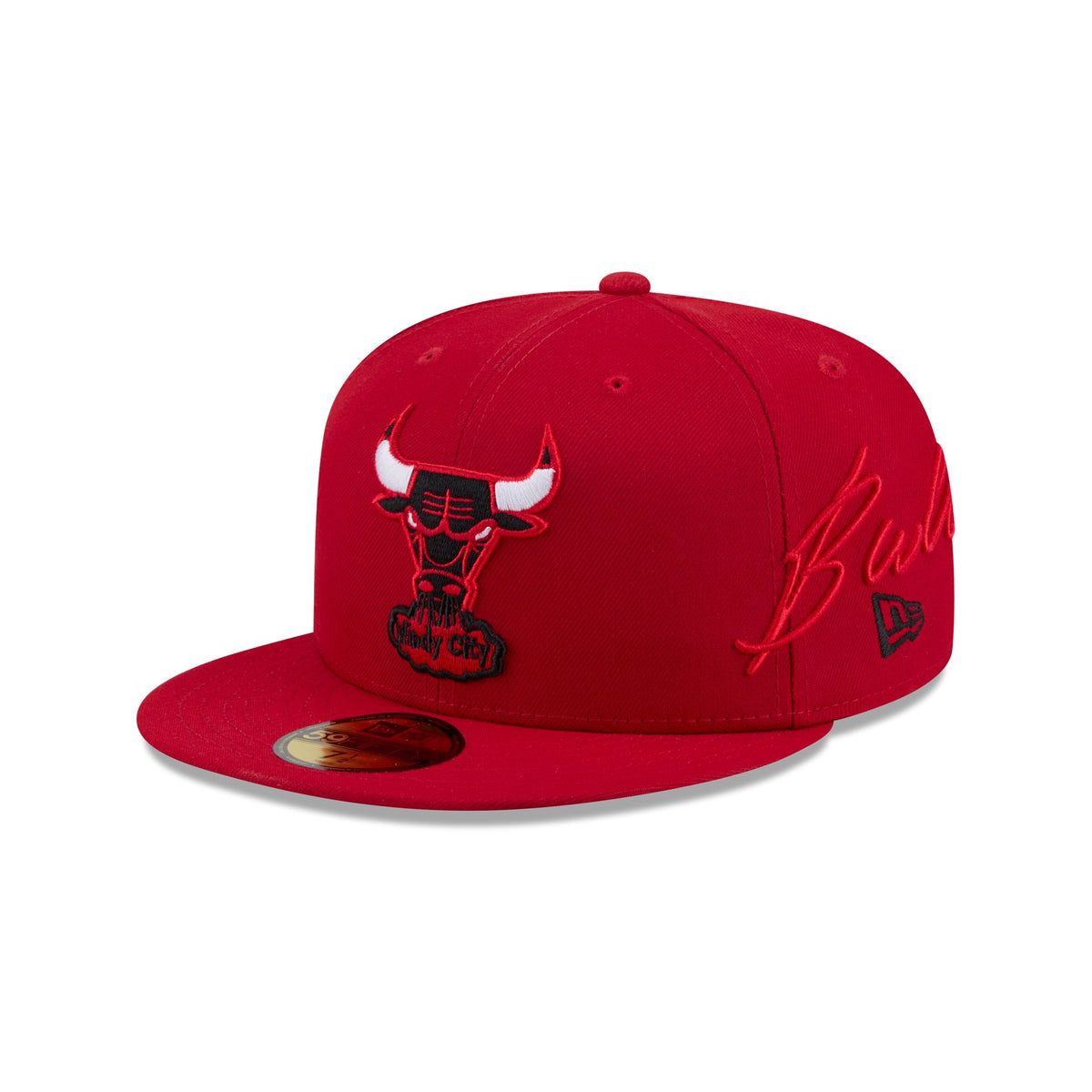 Chicago Bulls Side Script 59FIFTY Fitted Hat