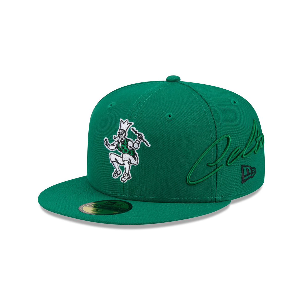 Boston Celtics Side Script 59FIFTY Fitted Hat