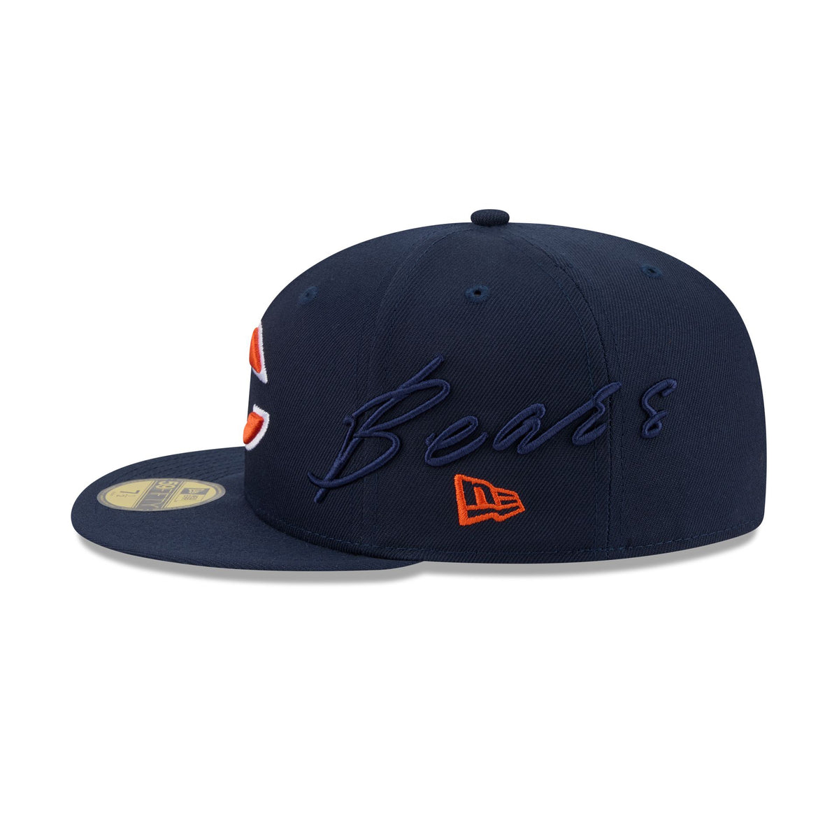 Chicago Bears Side Script 59FIFTY Fitted Hat