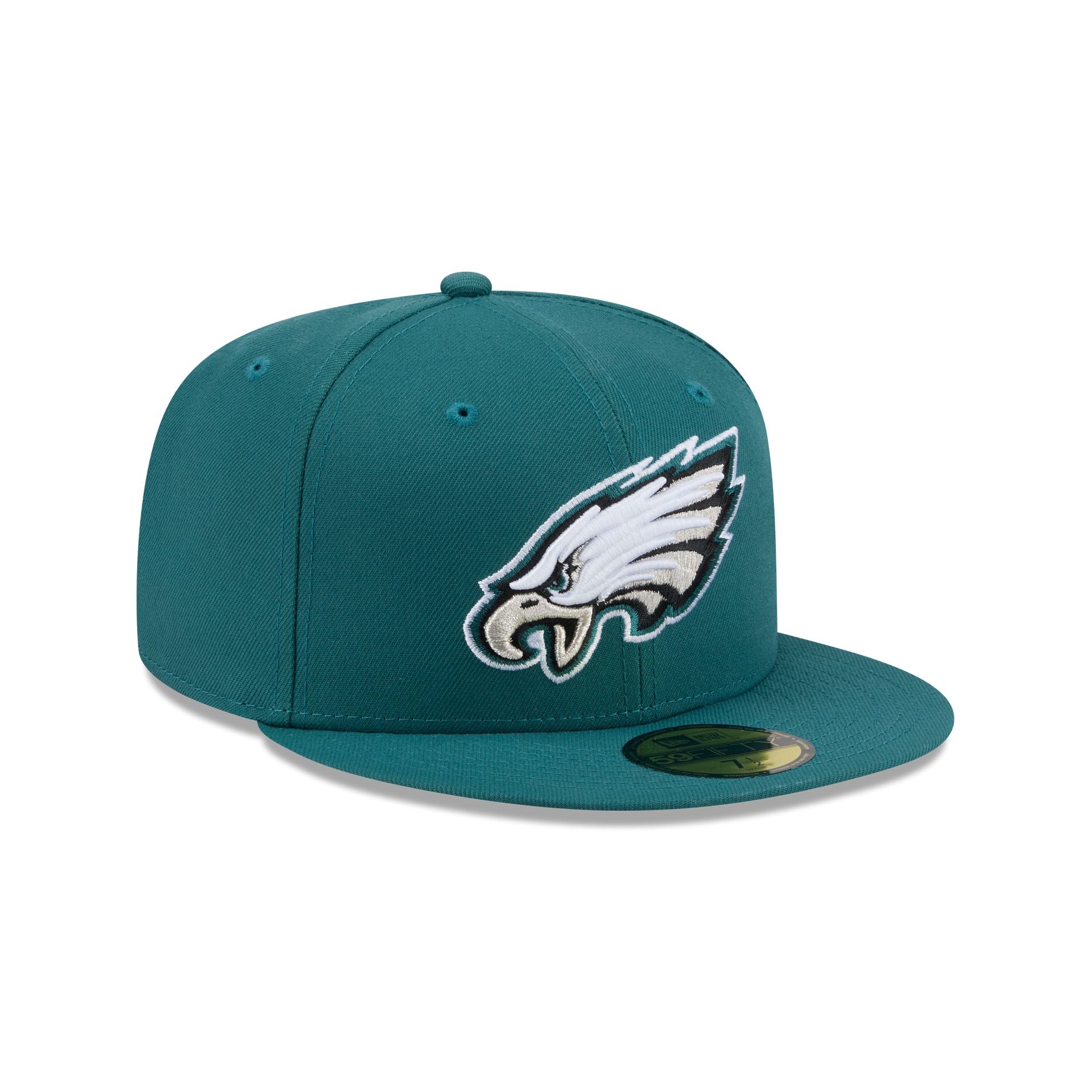 Philadelphia Eagles Side Script 59FIFTY Fitted Hat