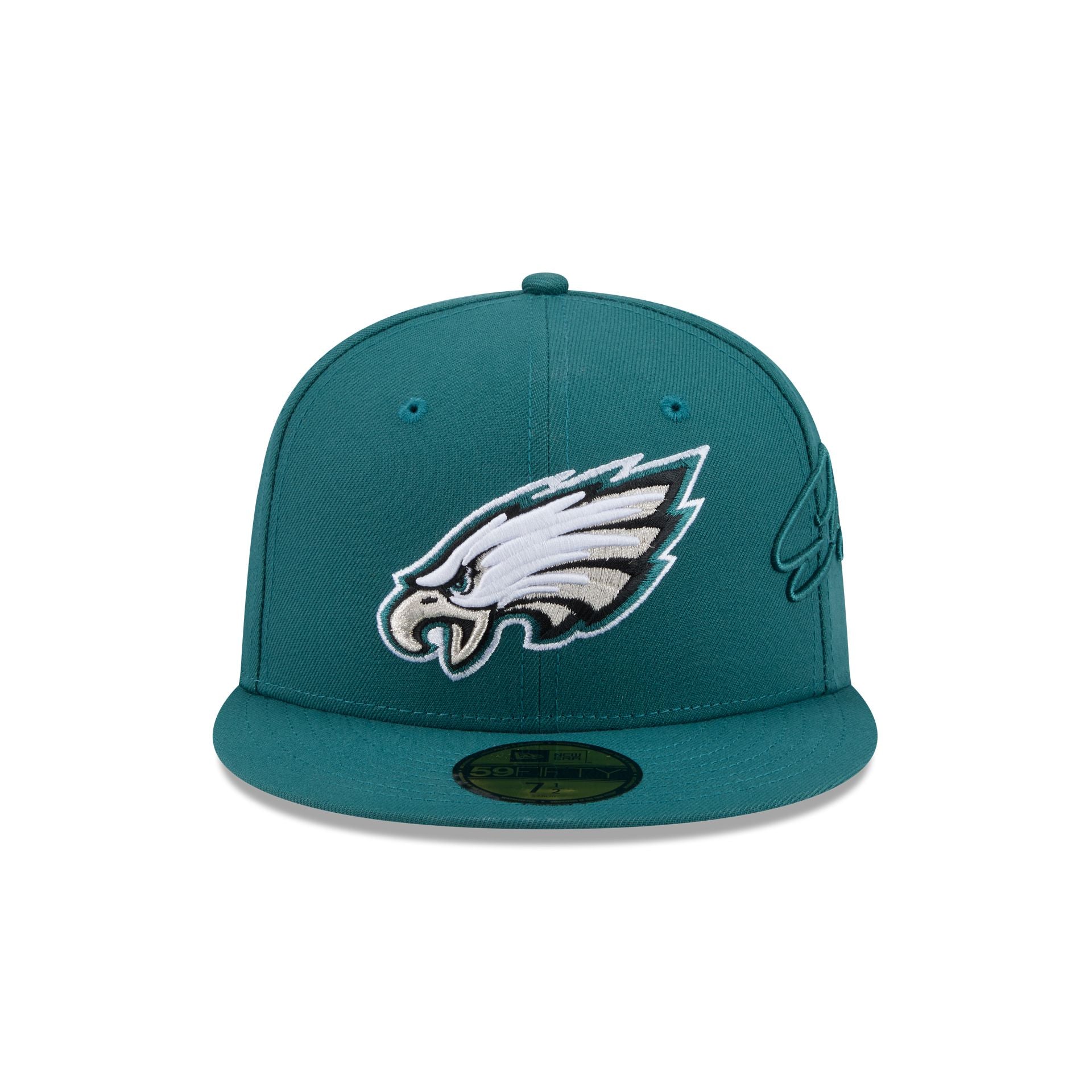 Philadelphia Eagles Side Script 59FIFTY Fitted Hat