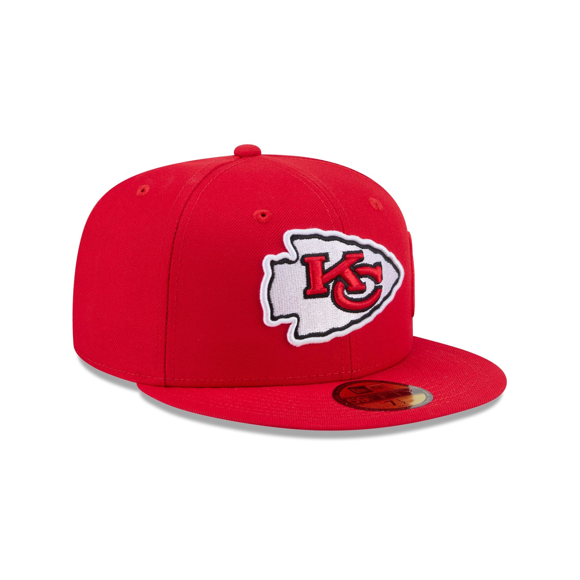 Kansas City Chiefs Side Script 59FIFTY Fitted Hat