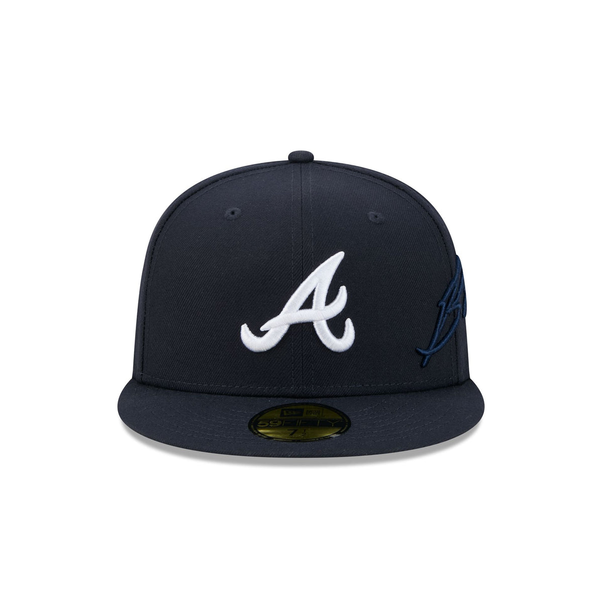Atlanta Braves Side Script 59FIFTY Fitted Hat