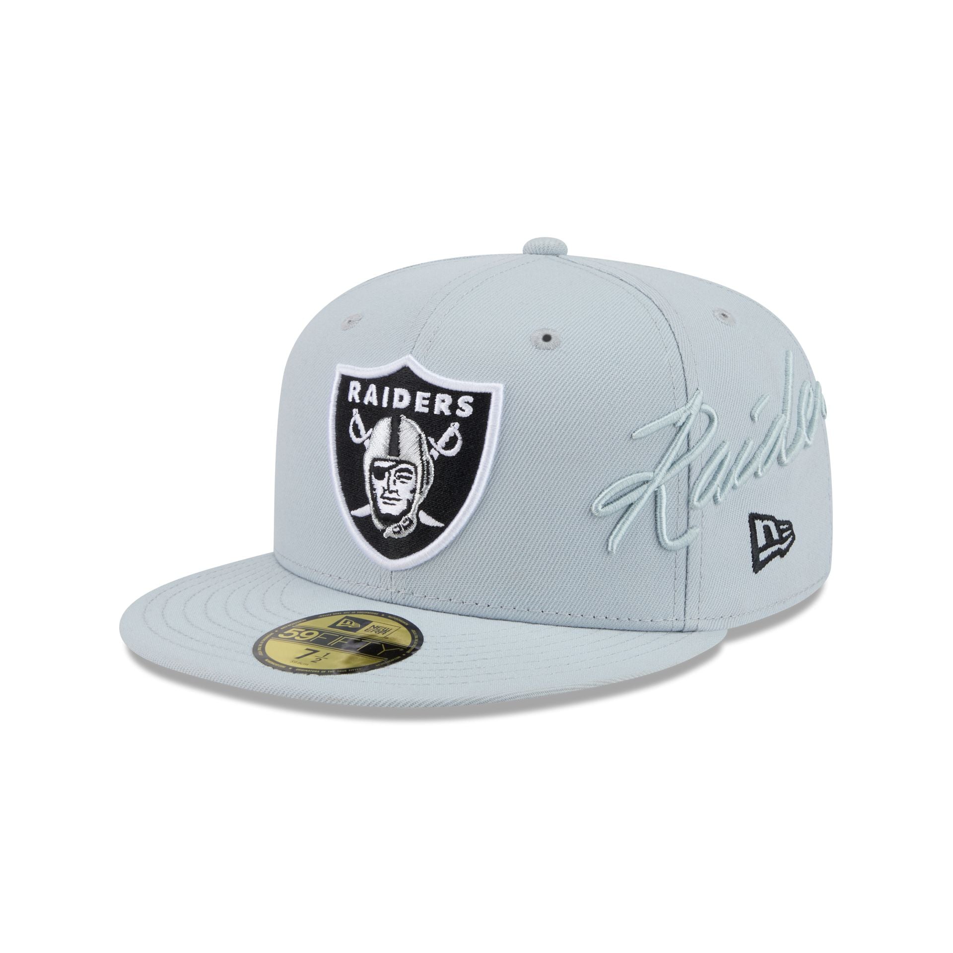 Las Vegas Raiders Side Script 59FIFTY Fitted Hat