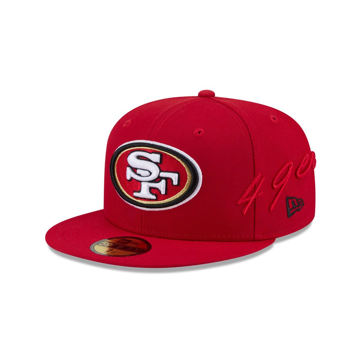 San Francisco 49ers Side Script 59FIFTY Fitted Hat