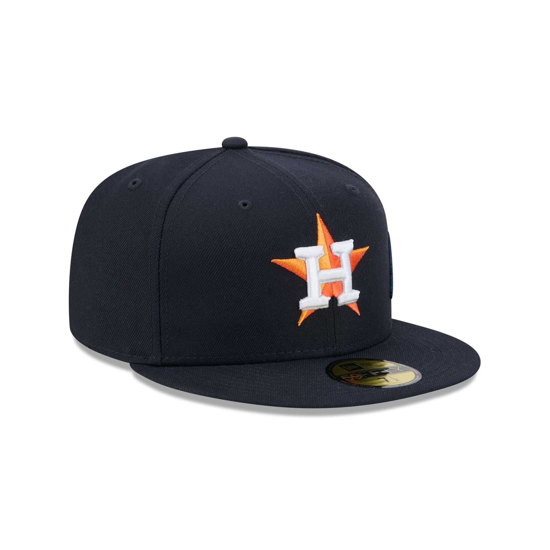 Houston Astros Side Script 59FIFTY Fitted Hat