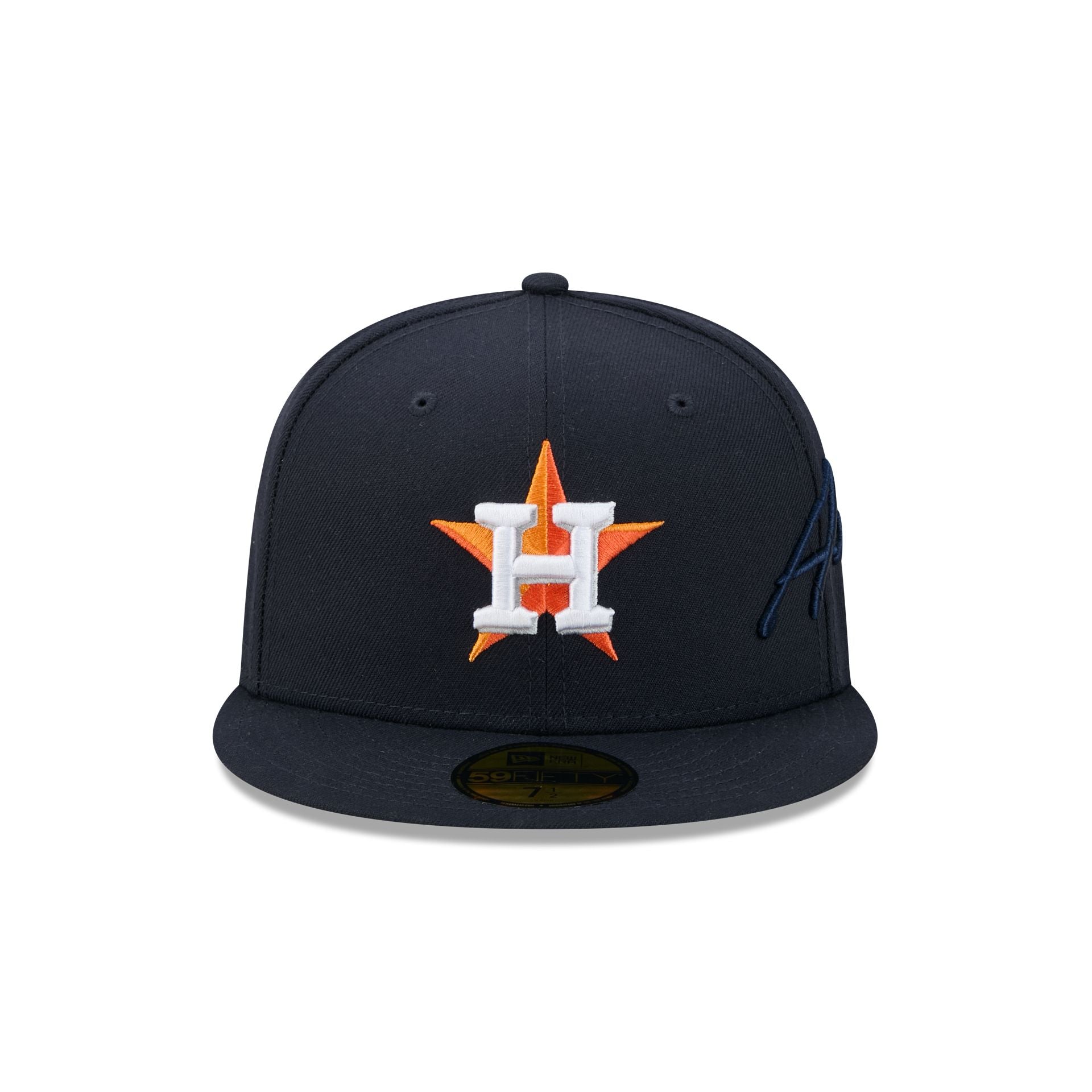 Houston Astros Side Script 59FIFTY Fitted Hat
