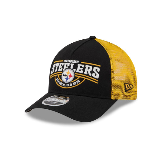 Pittsburgh Steelers Classic 9FORTY M-Crown A-Frame Trucker Hat