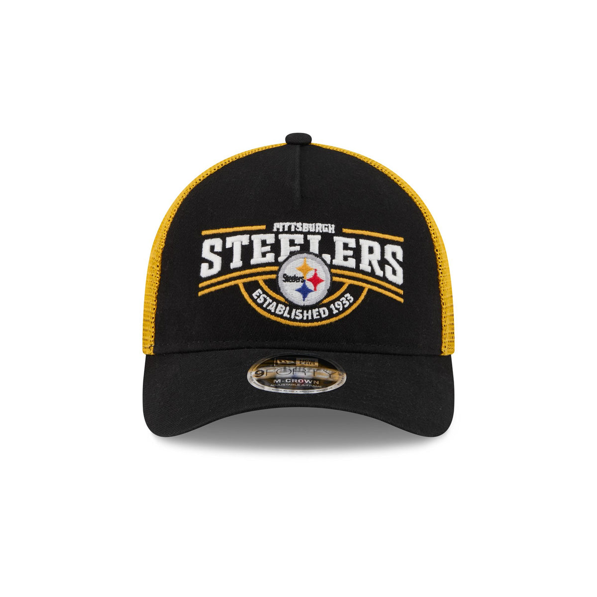 Pittsburgh Steelers Classic 9FORTY M-Crown A-Frame Trucker Hat