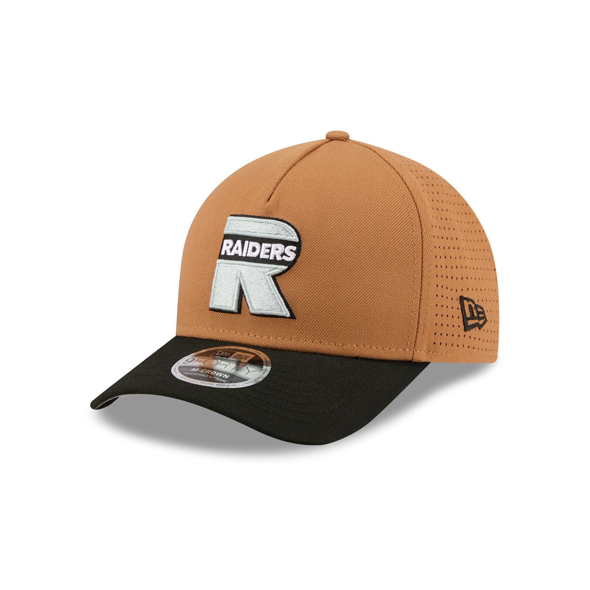 Las Vegas Raiders Deceptor Bronze 9FORTY M-Crown A-Frame Snapback