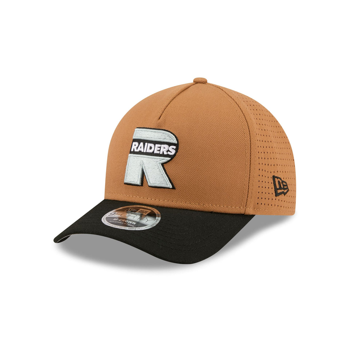 Las Vegas Raiders Deceptor Bronze 9FORTY M-Crown A-Frame Snapback Hat