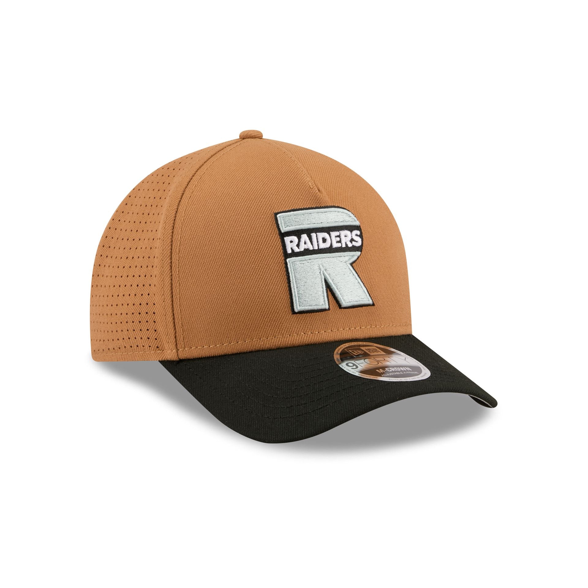 Las Vegas Raiders Deceptor Bronze 9FORTY M-Crown A-Frame Snapback Hat