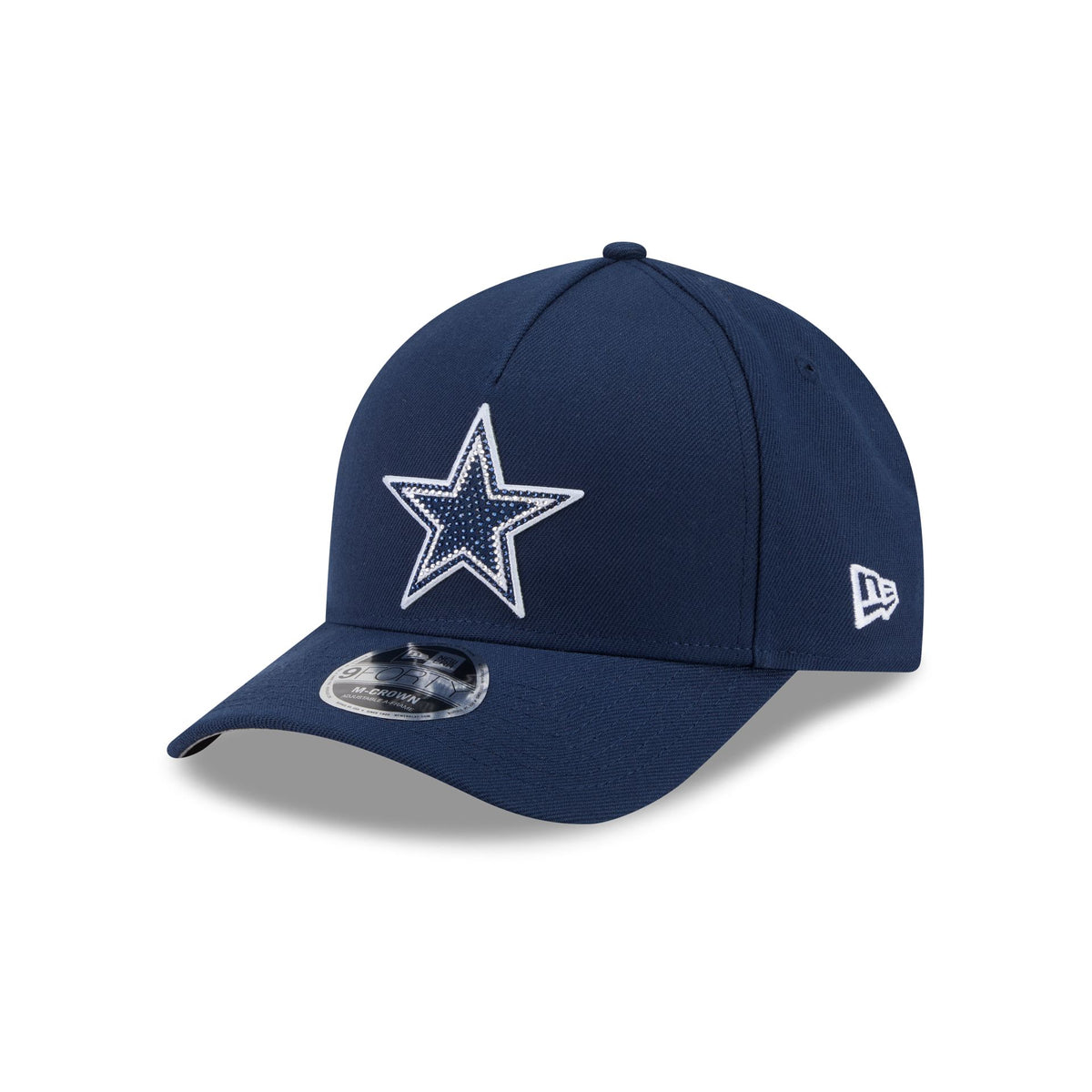 Dallas Cowboys Rhinestone Patch 9FORTY M-Crown A-Frame Snapback Hat