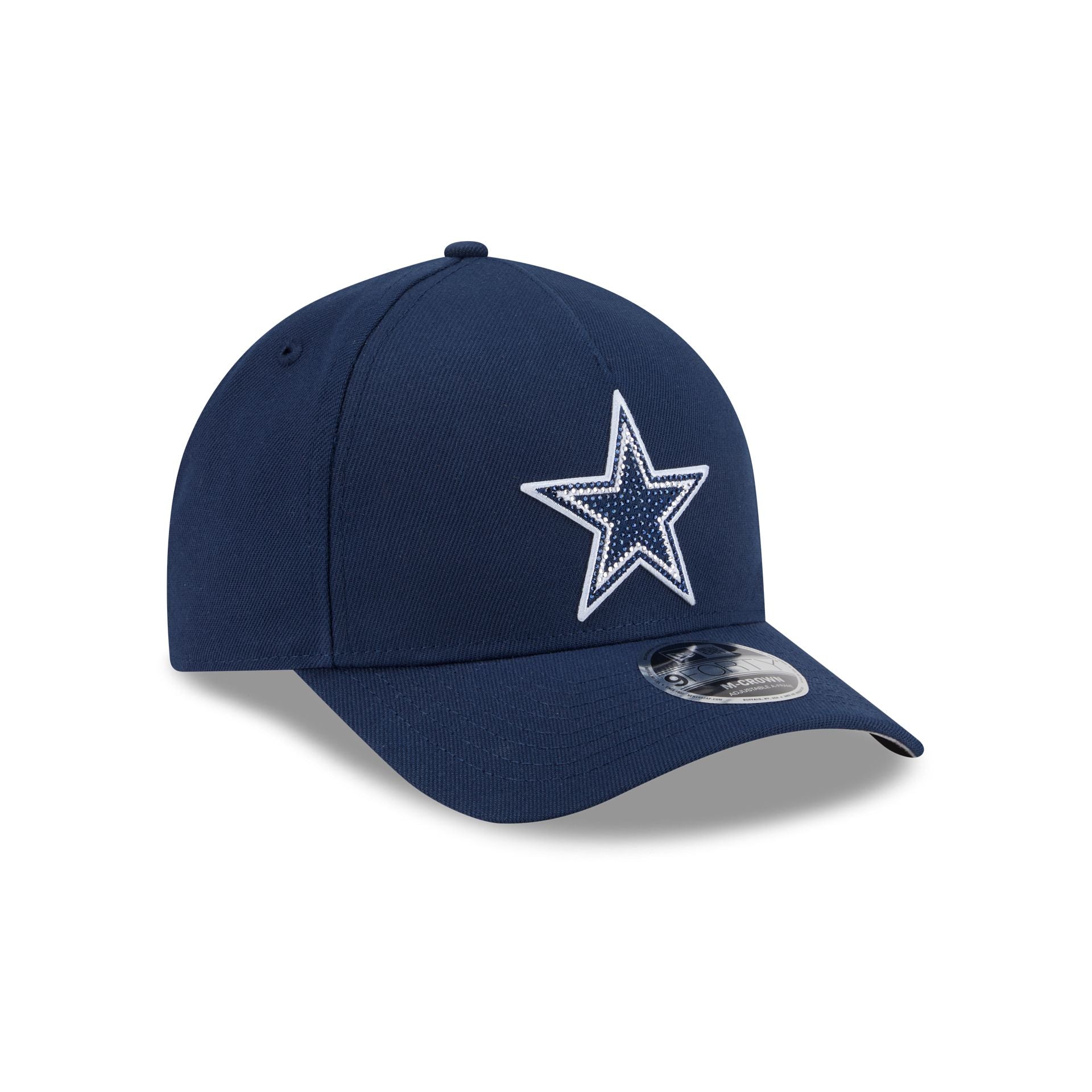 Dallas Cowboys Rhinestone Patch 9FORTY M-Crown A-Frame Snapback Hat