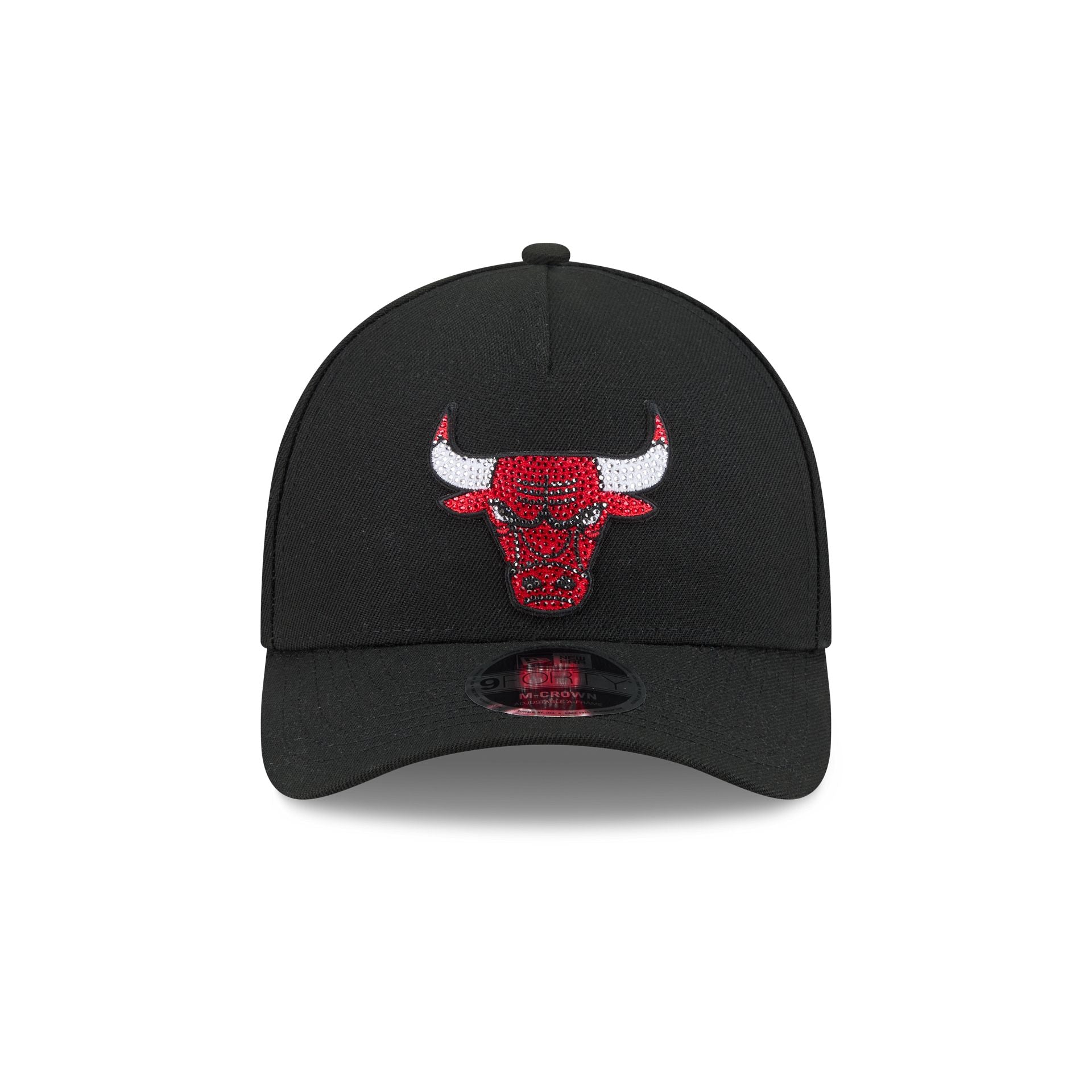 Chicago Bulls Rhinestone Patch 9FORTY M-Crown A-Frame Snapback Hat