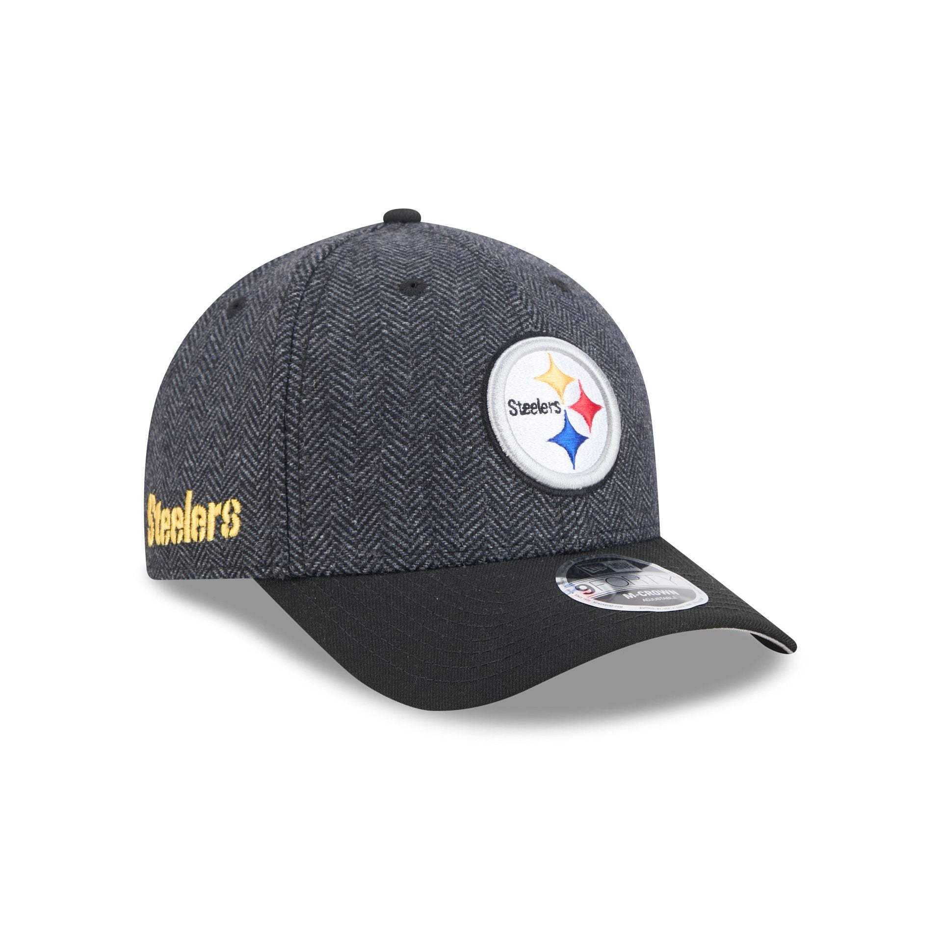 Pittsburgh Steelers Faux Wool 9FORTY M-Crown Snapback Hat